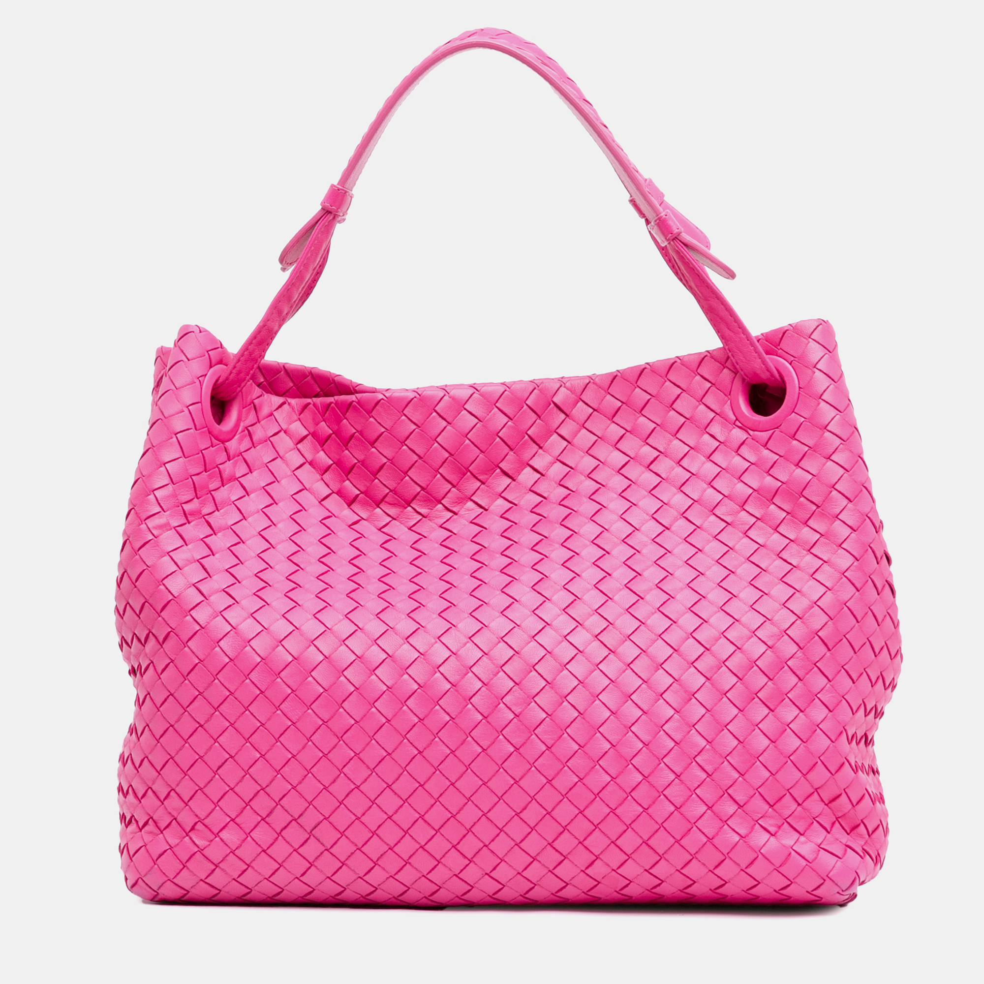 

Bottega Veneta Pink Leather Bottega Veneta Intrecciato Bella Tote