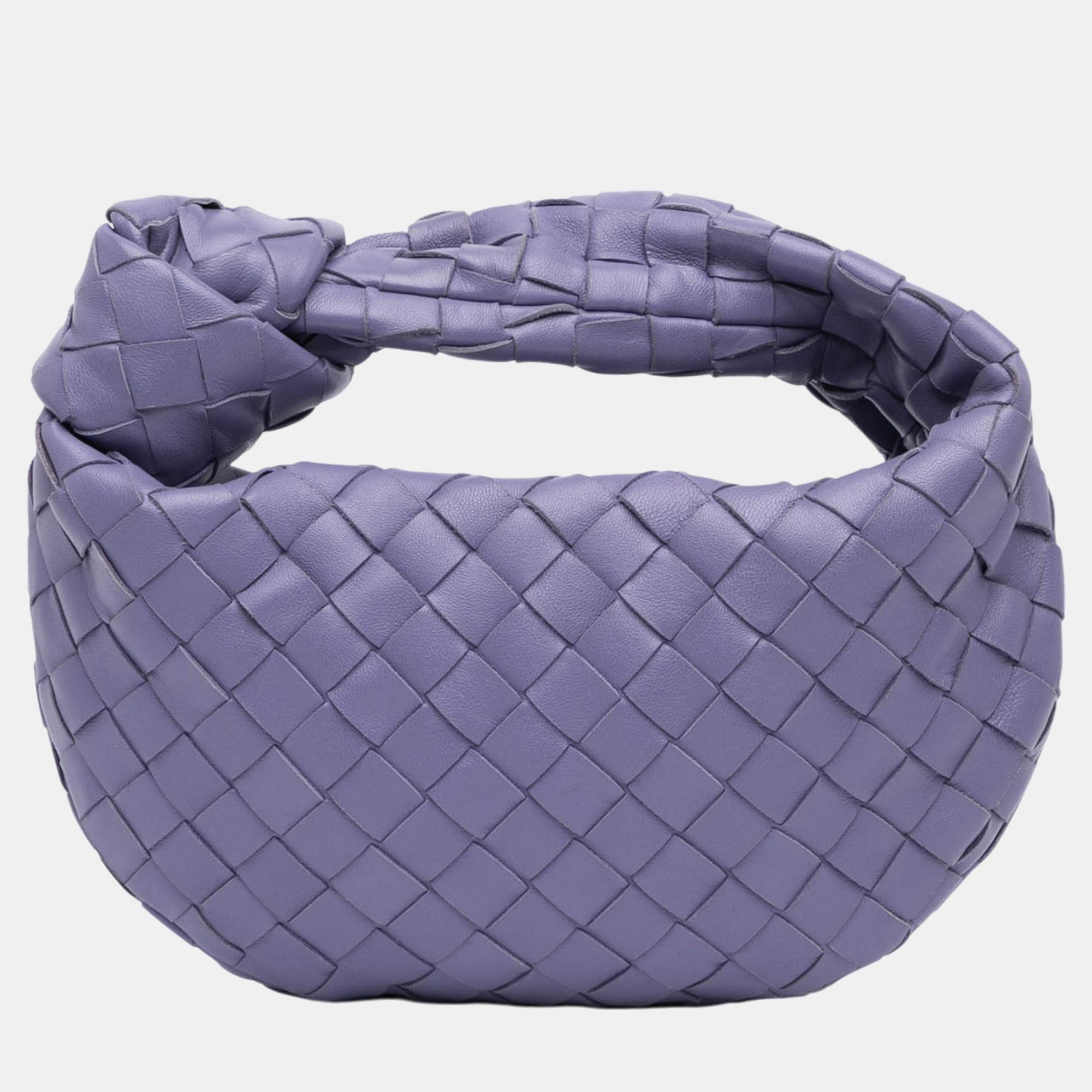 

Bottega Veneta Purple Mini Nappa Intrecciato Jodie