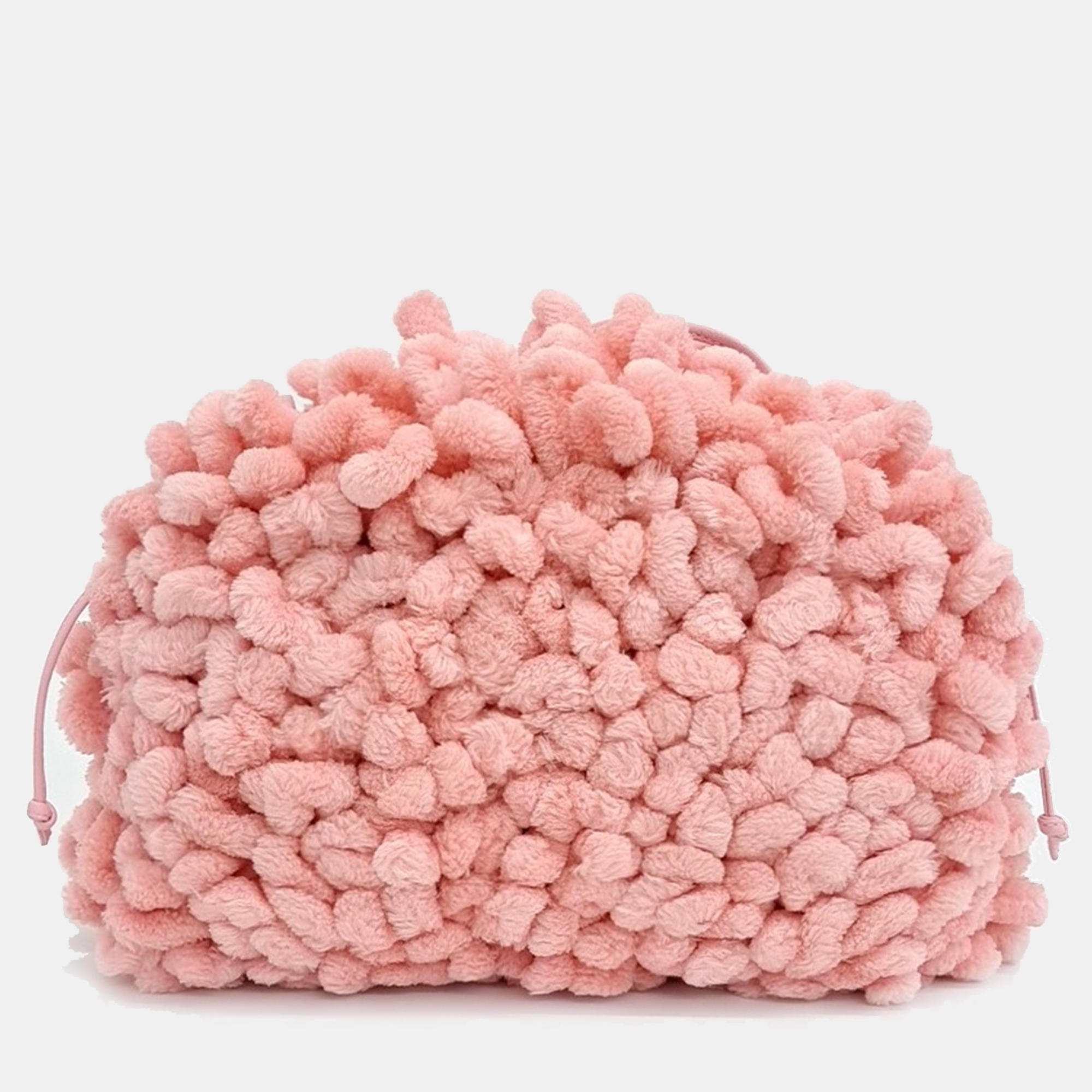 

Bottega Veneta Pink Fabric Mob Chenille Crossbody Bag