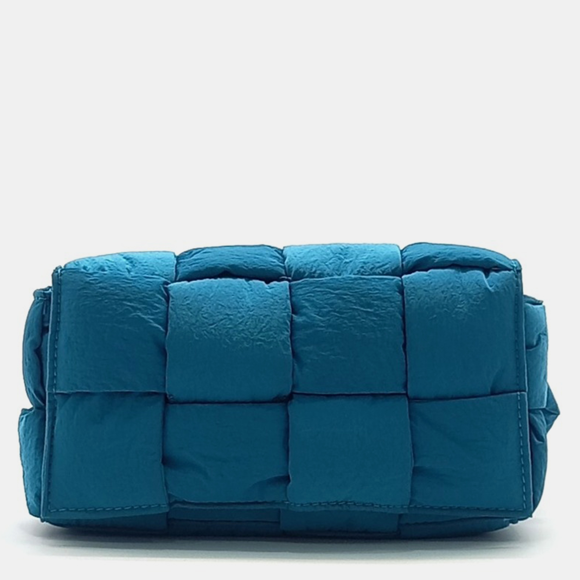 

Bottega Veneta Blue Leather padded cassette belt bag