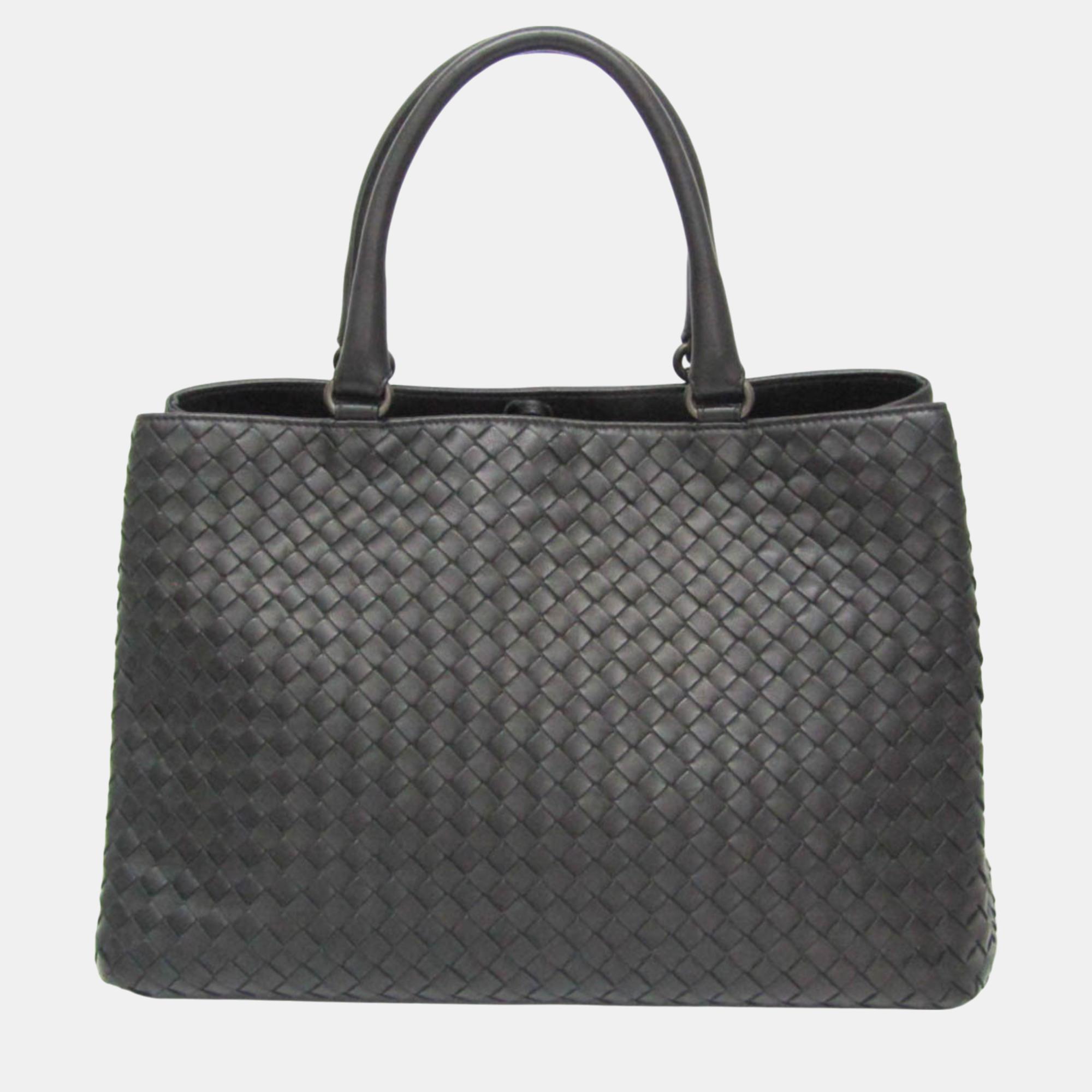 

Bottega Veneta Black Intrecciato Leather Handbag