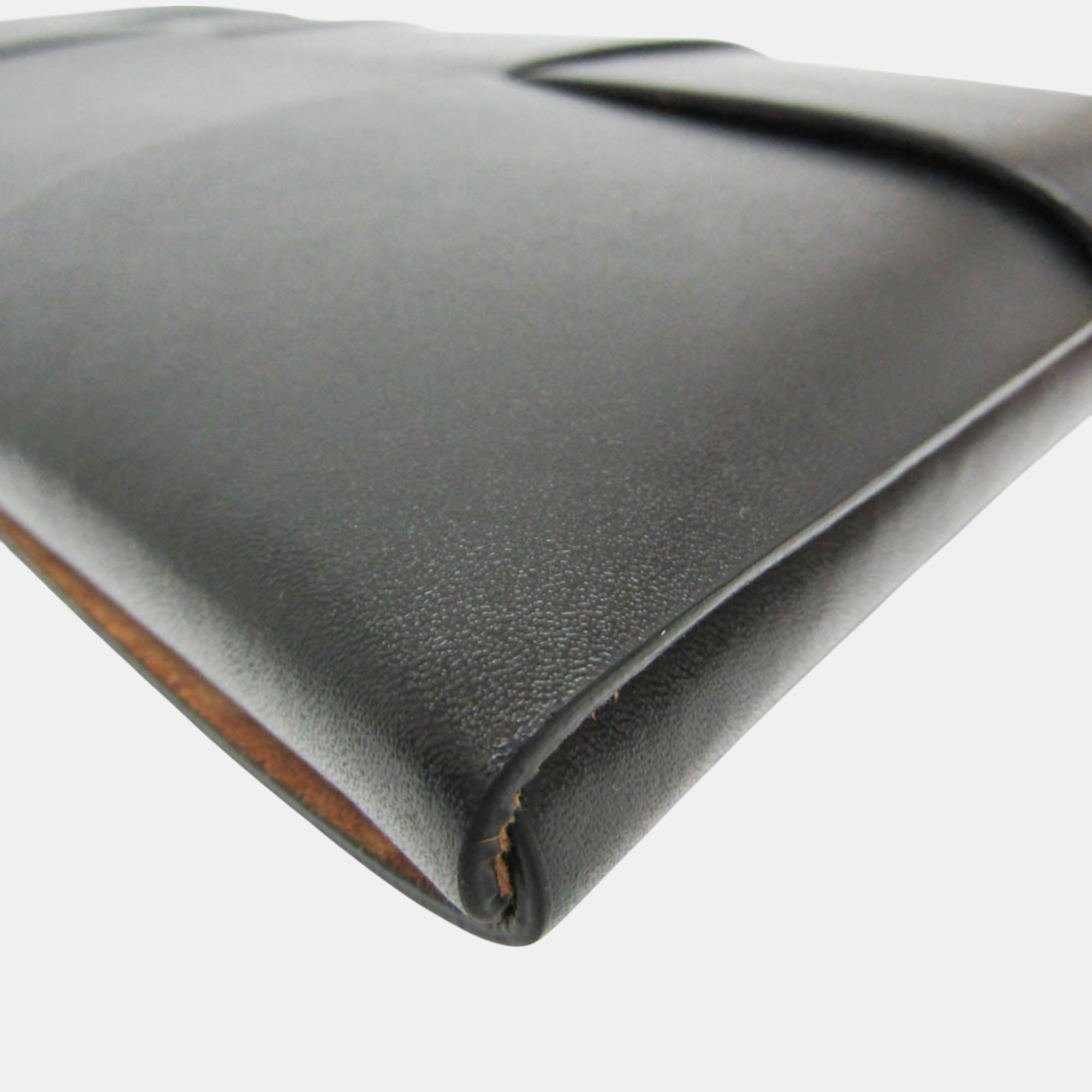 Bottega Veneta Black Maxi Intrecciato Leather Shoulder Bag 