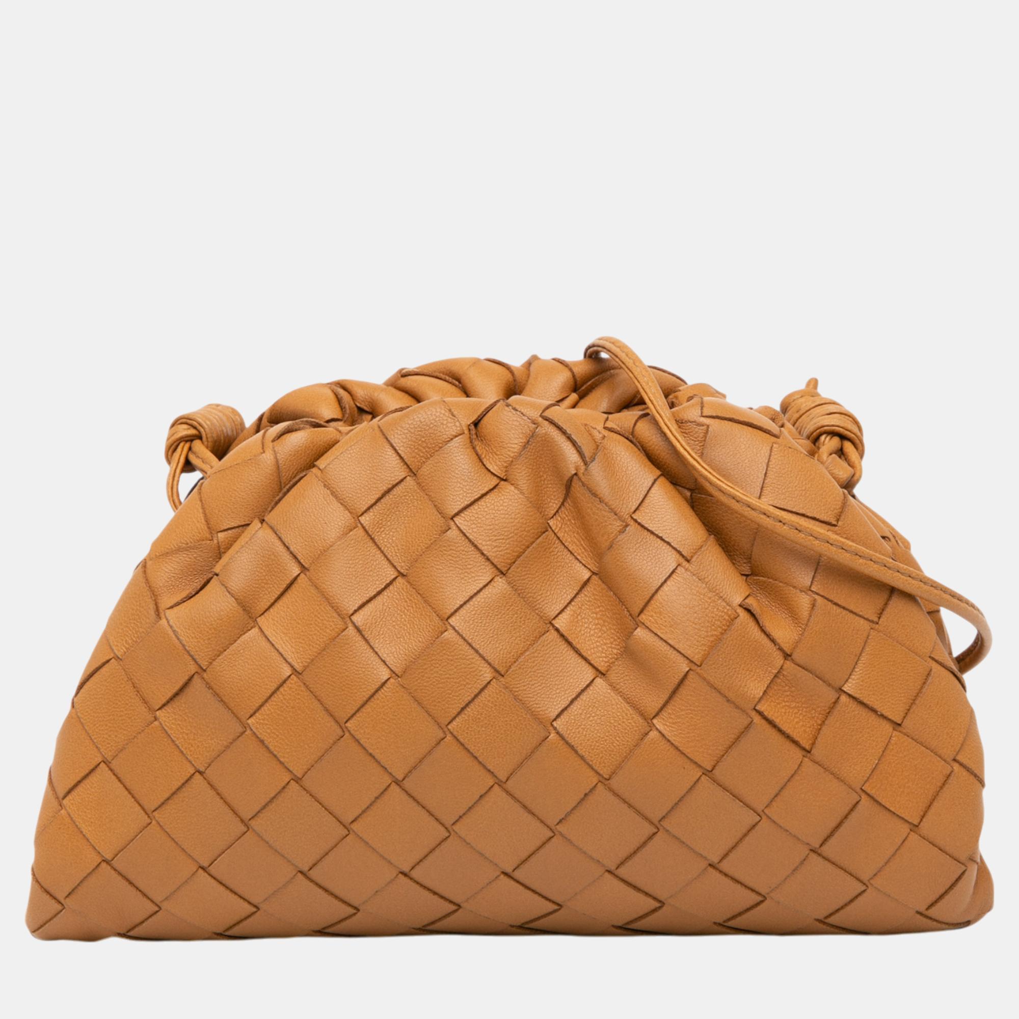 

Bottega Veneta Brown Intrecciato The Mini Pouch