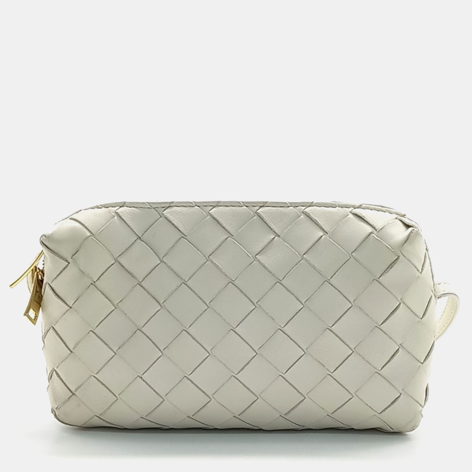 

Bottega Veneta Cream Leather Crossbody bag