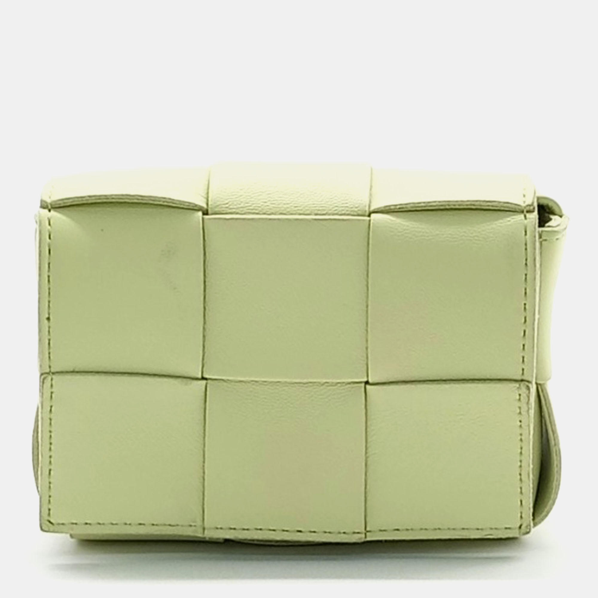 

Bottega Veneta Green Leather Candy Cassette Bag