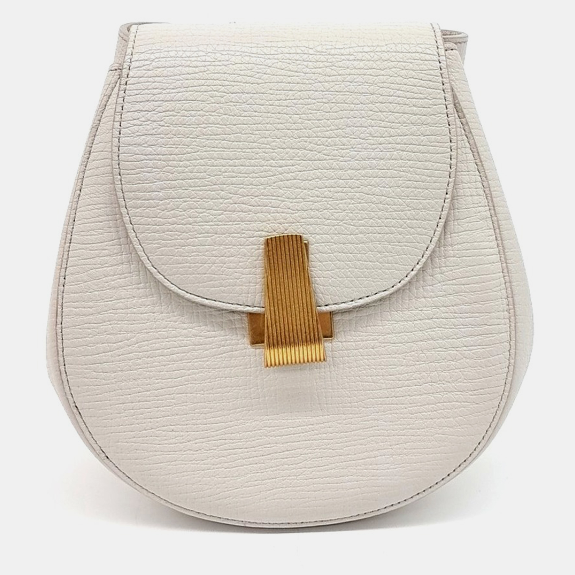 

Bottega Veneta White Leather Palmellato Belt Bag