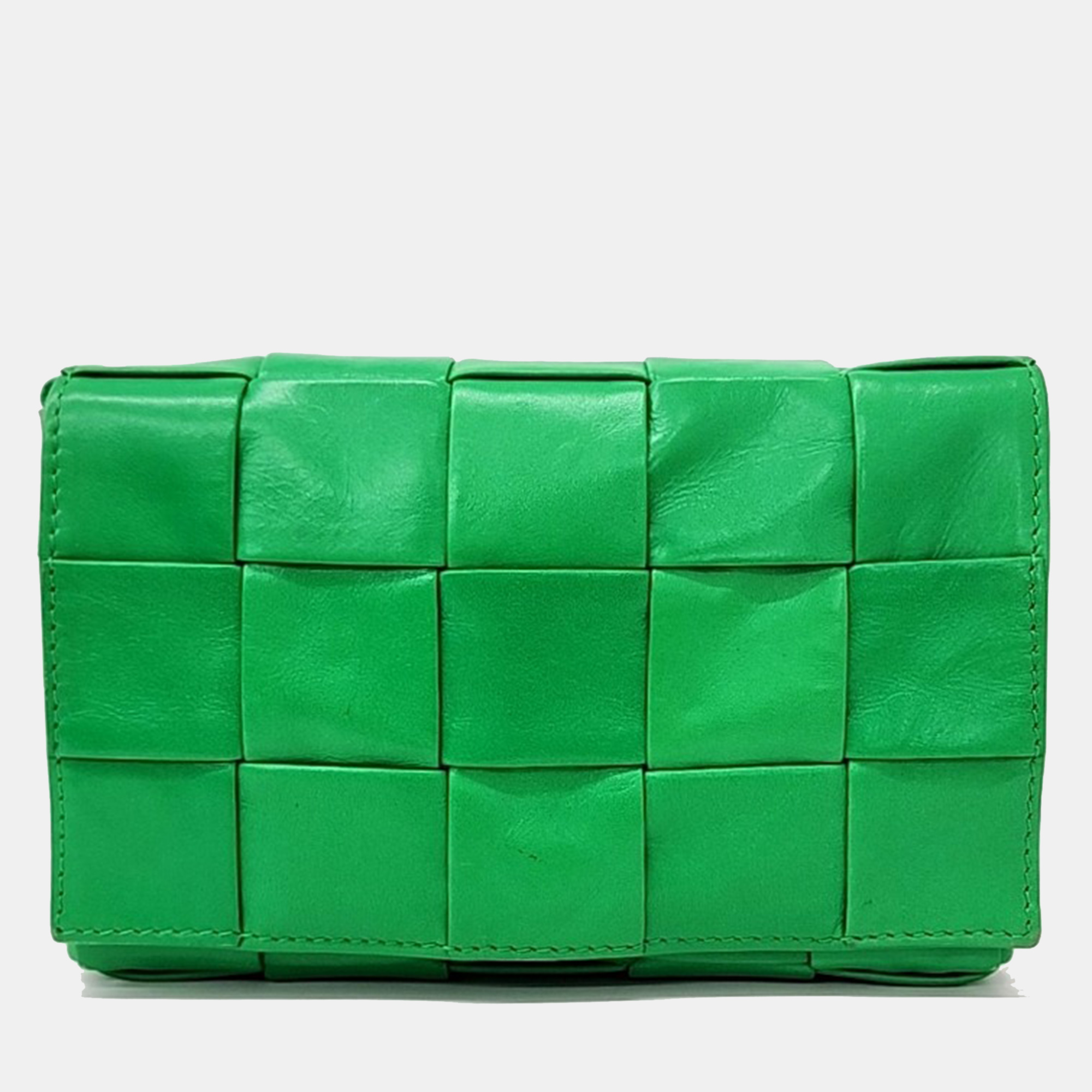 

Bottega Veneta Green Leather Cassette Bag