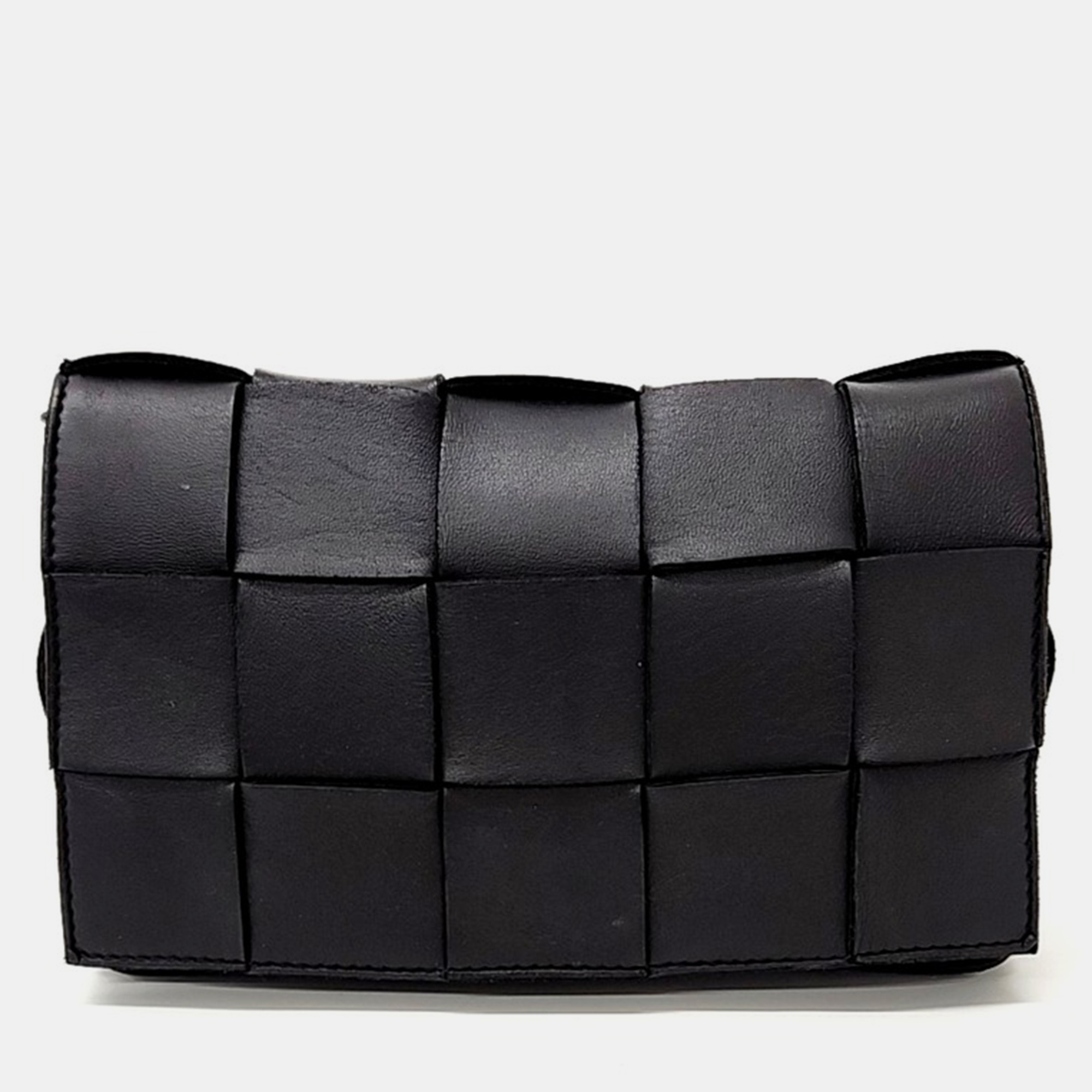 

Bottega Veneta Black Leather Cassette Bag