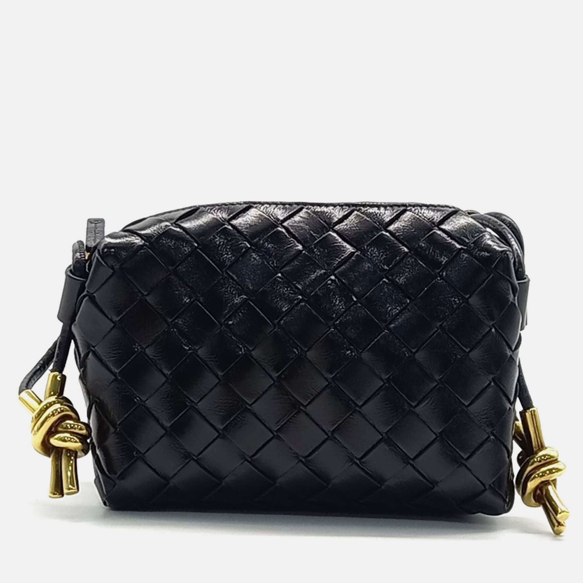 

Bottega Veneta Black Leather Mini Loop Camera Bag