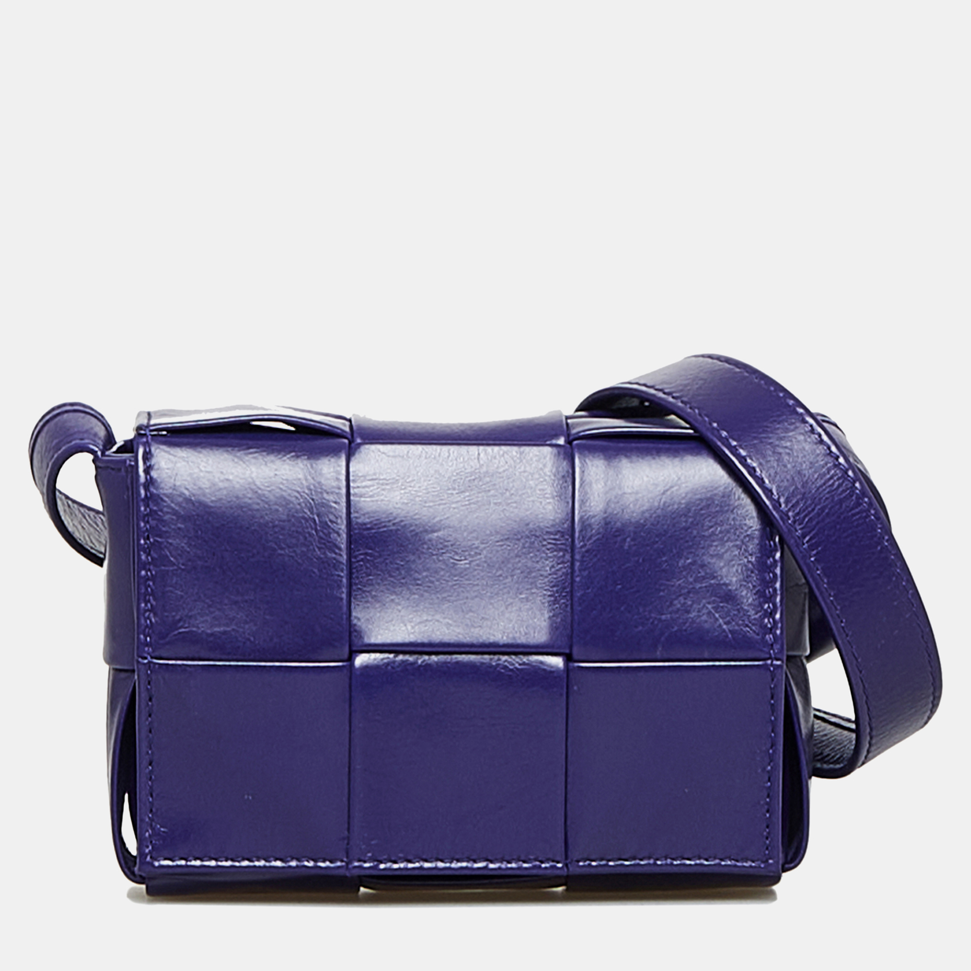 

Bottega Veneta Purple Candy Nappa Intrecciato Cassette Crossbody Bag