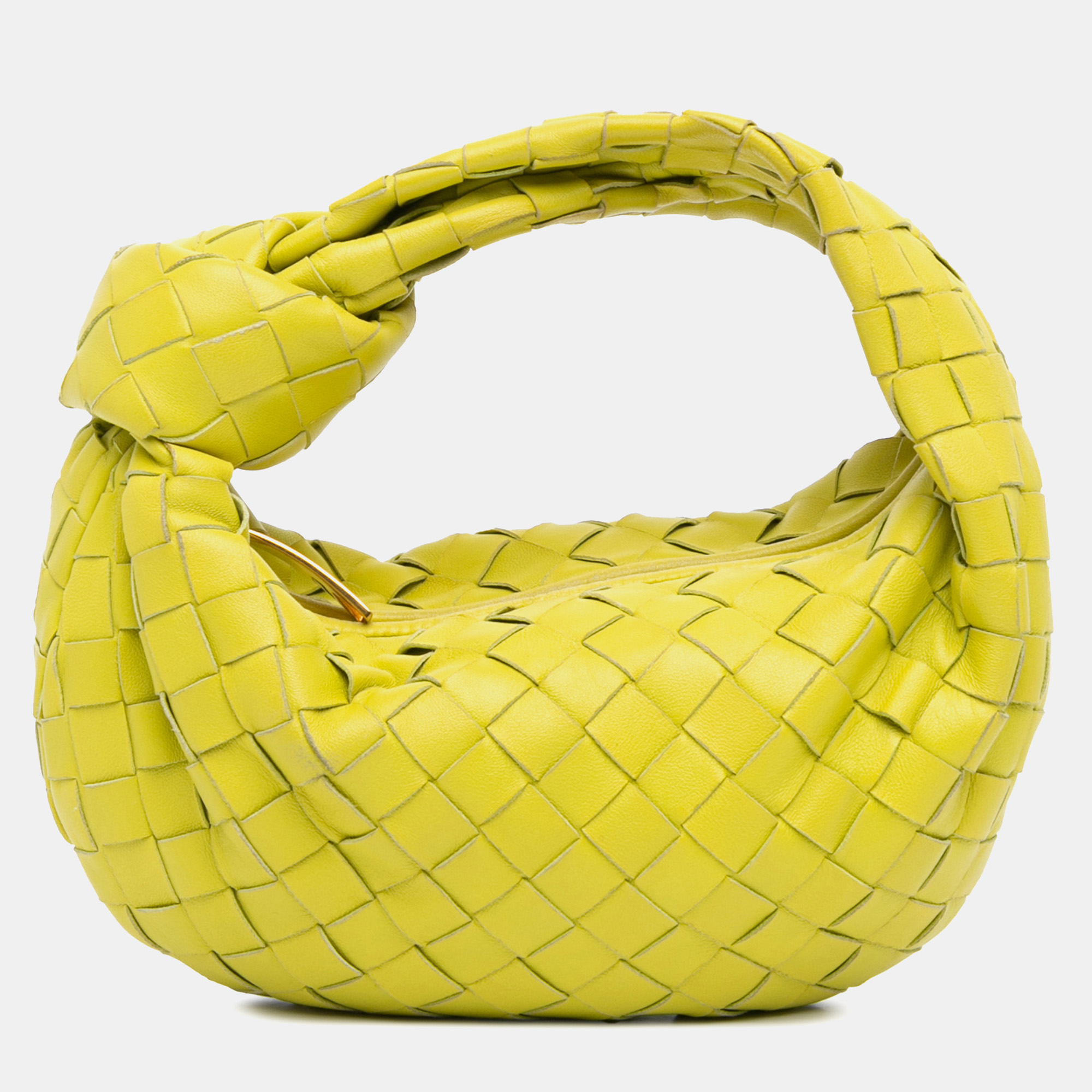 

Bottega Veneta Yellow Mini Nappa Intrecciato Jodie