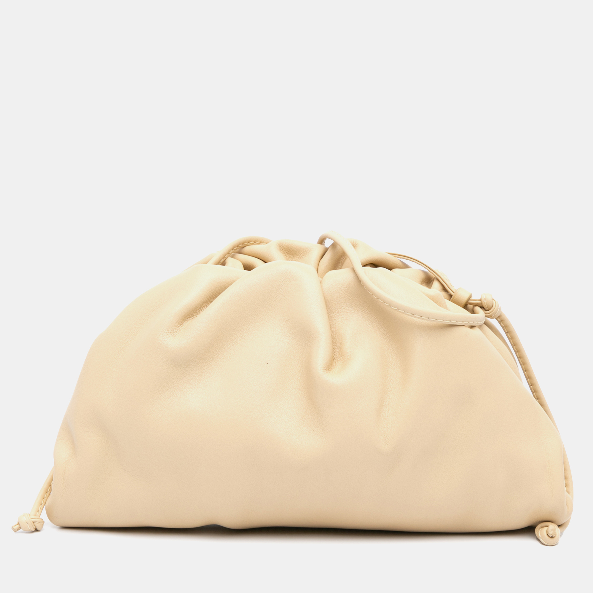 

Bottega Veneta Beige Lambskin The Mini Pouch