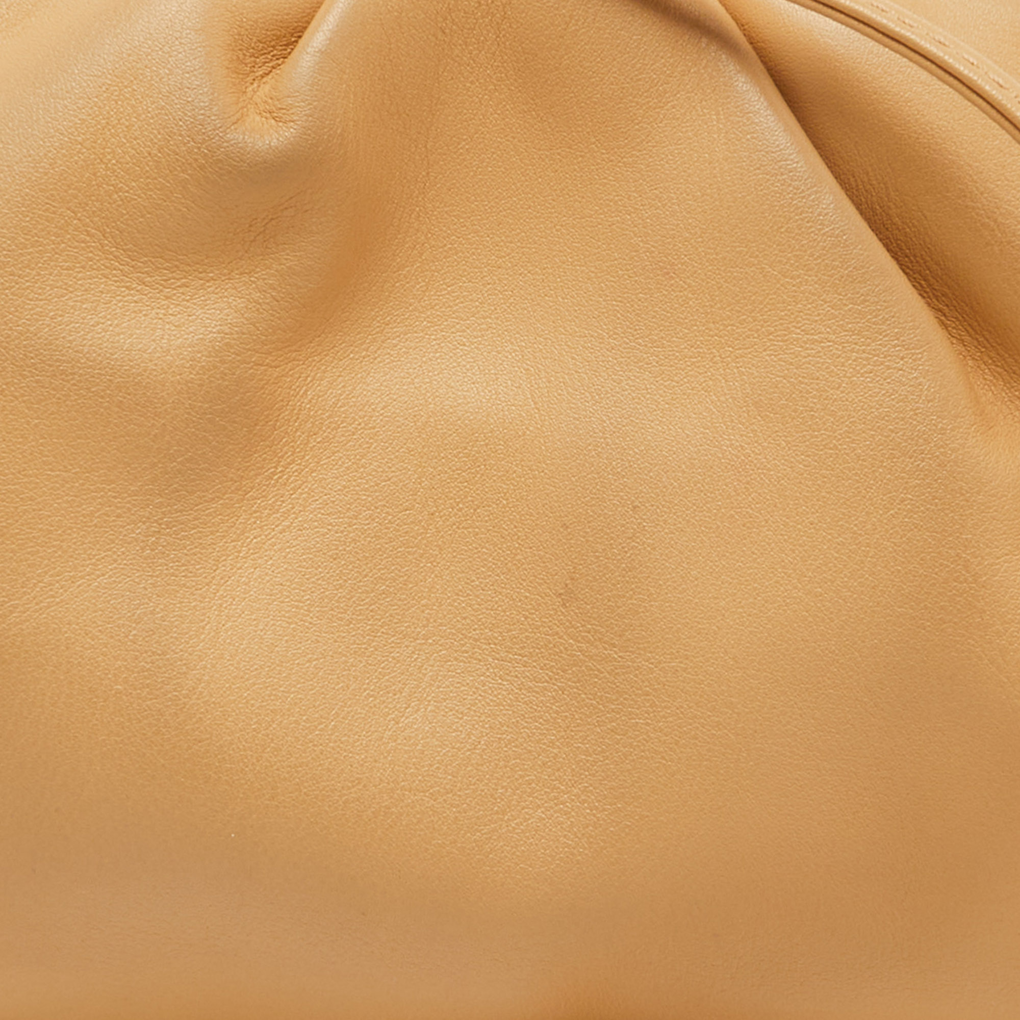 Bottega Veneta Beige Leather Mini Pouch Clutch 