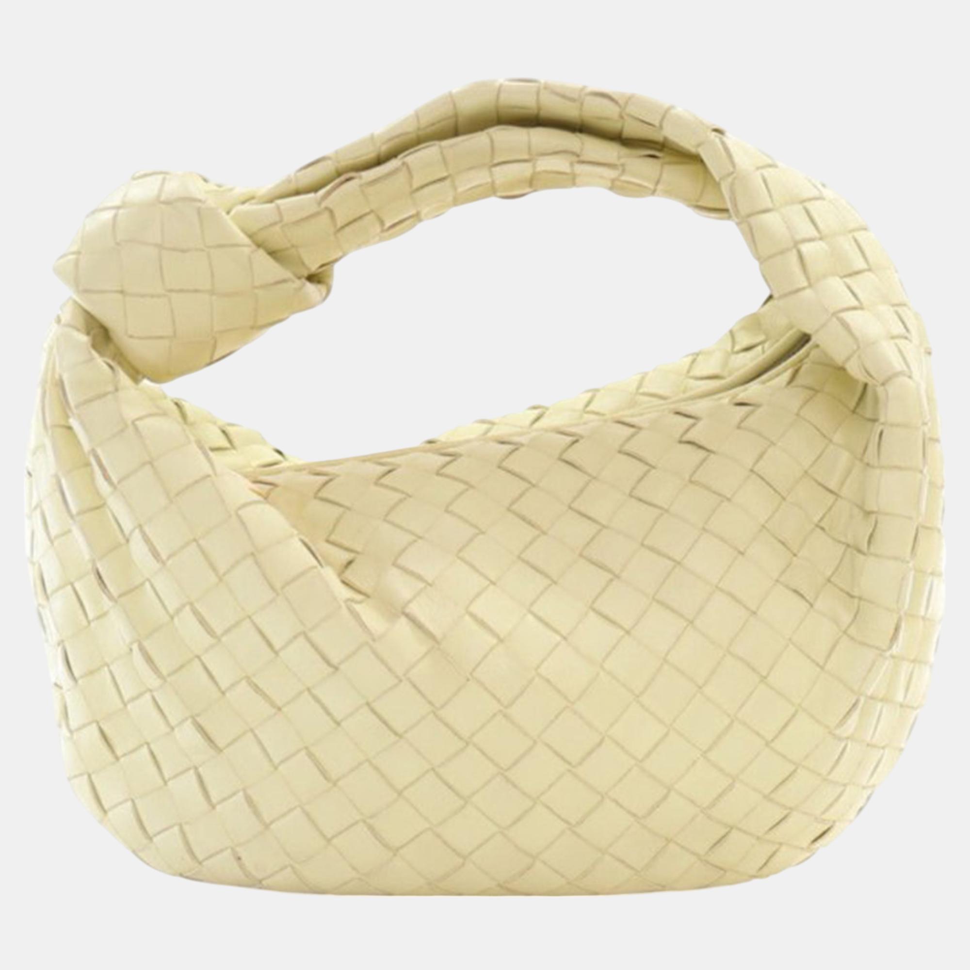 

Bottega Veneta Yellow Teen Nappa Intrecciato Jodie