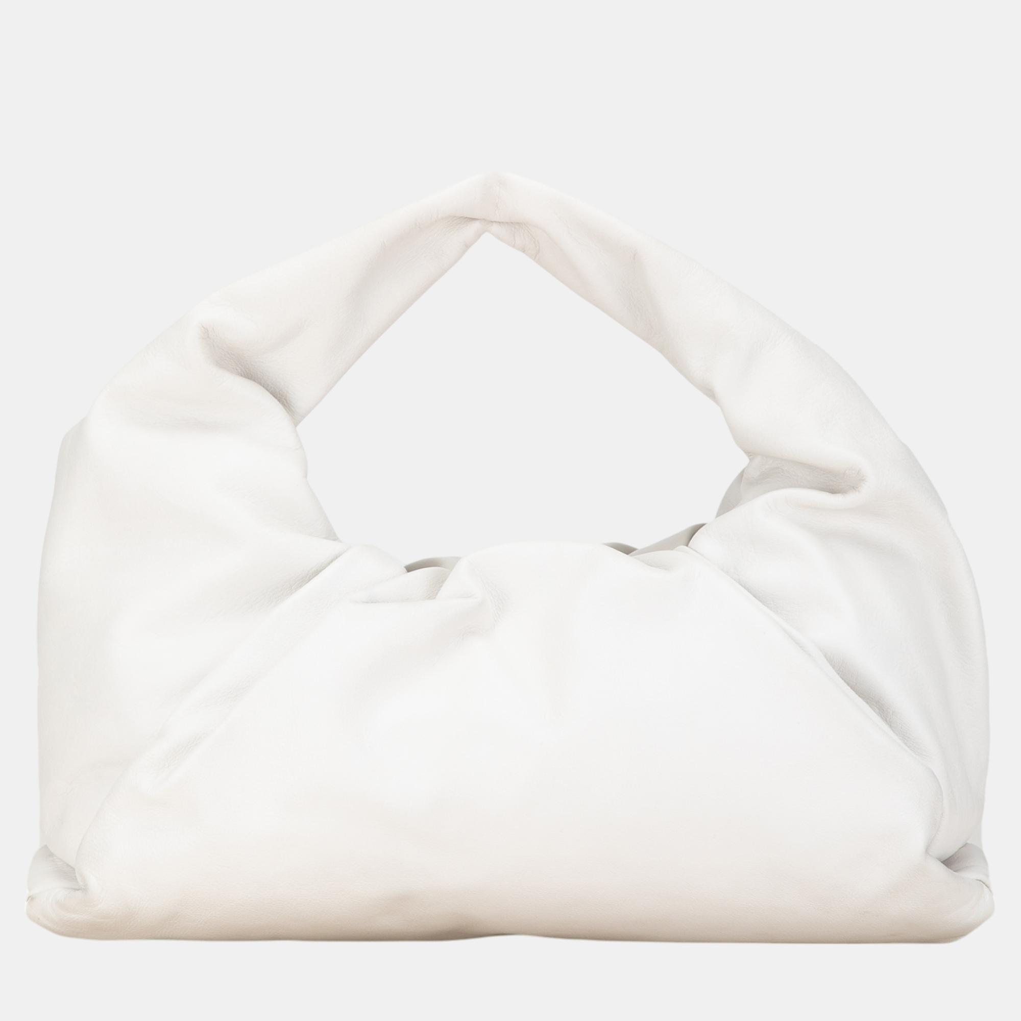 

Bottega Veneta White Lambskin The Shoulder Pouch