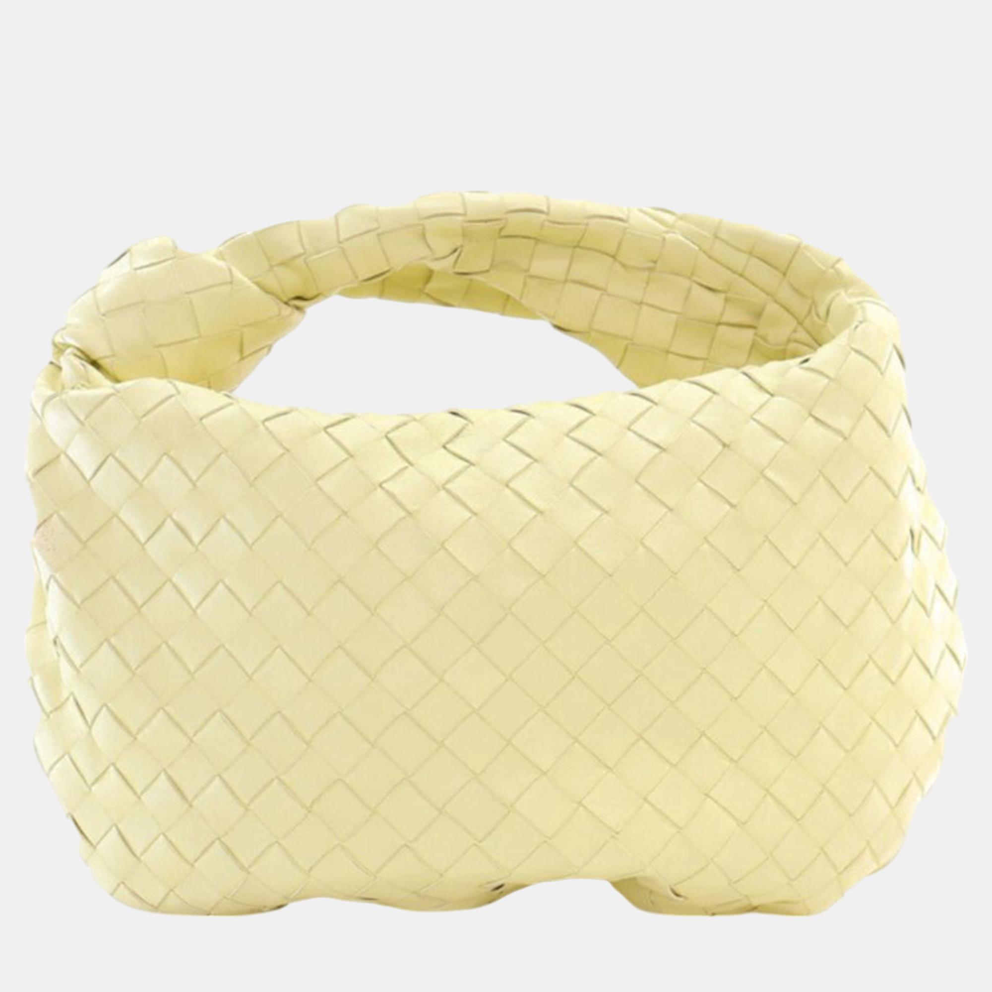 

Bottega Veneta Yellow Teen Nappa Intrecciato Jodie