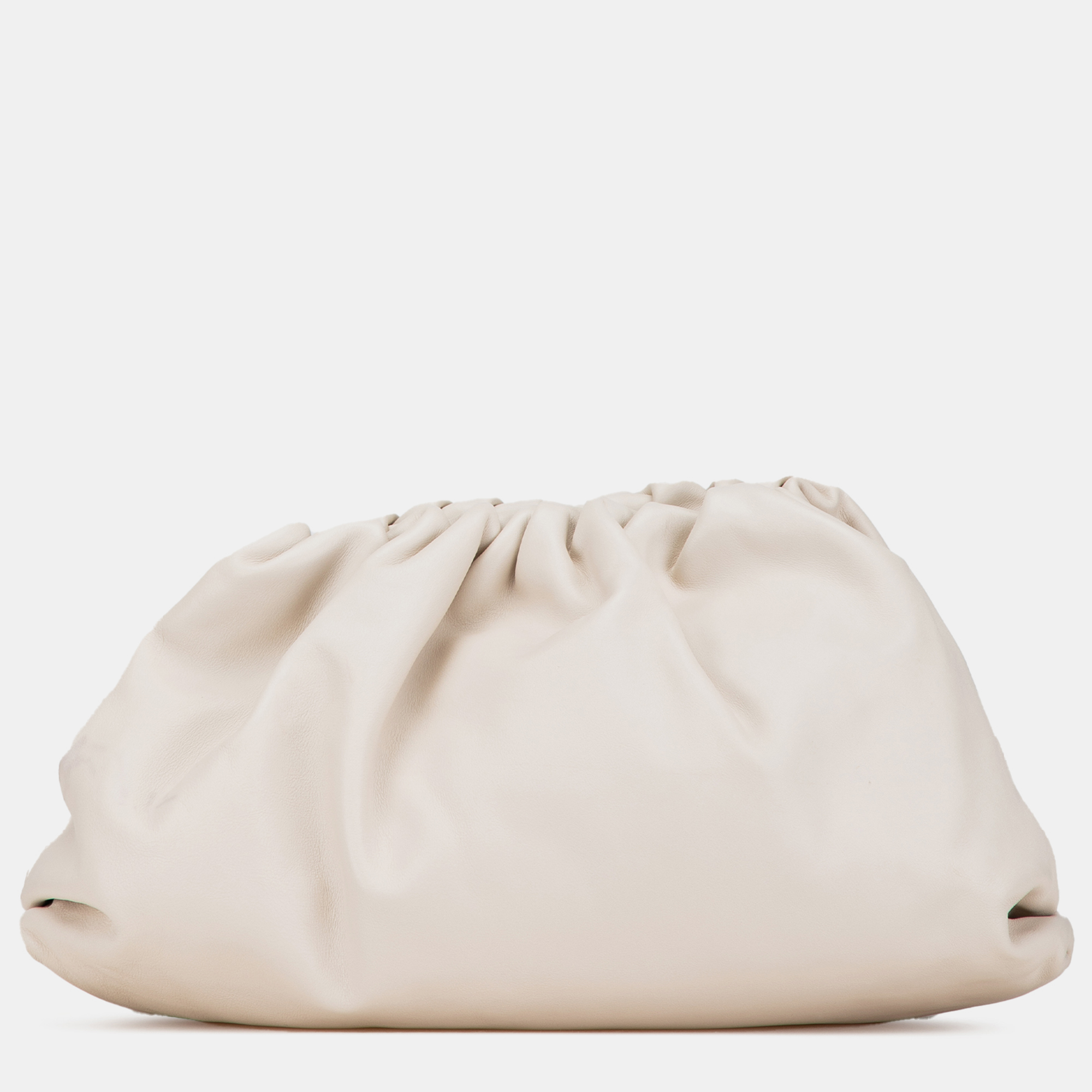 

Bottega Veneta White Lambskin The Pouch