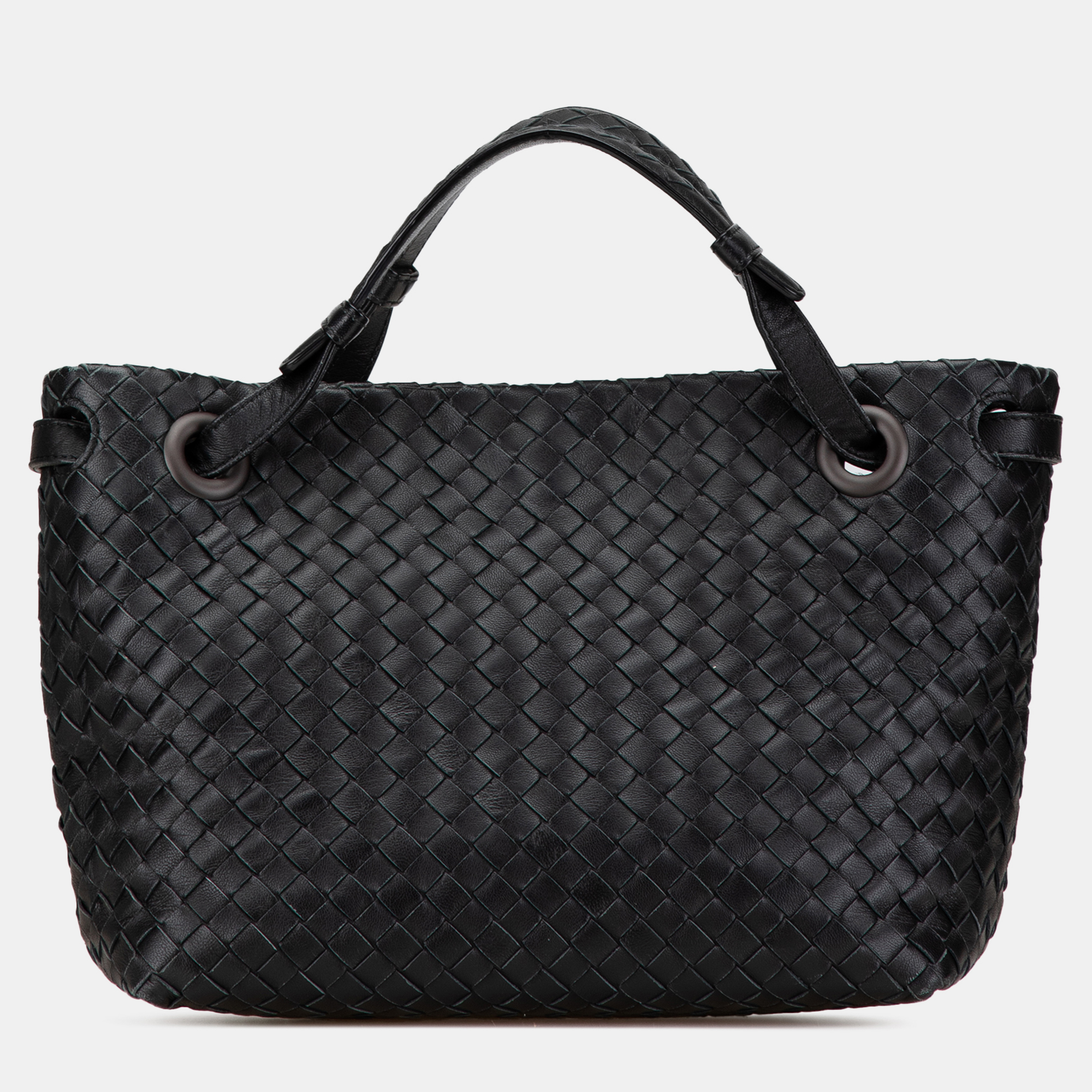 

Bottega Veneta Black Small Nappa Intrecciato Bella Tote