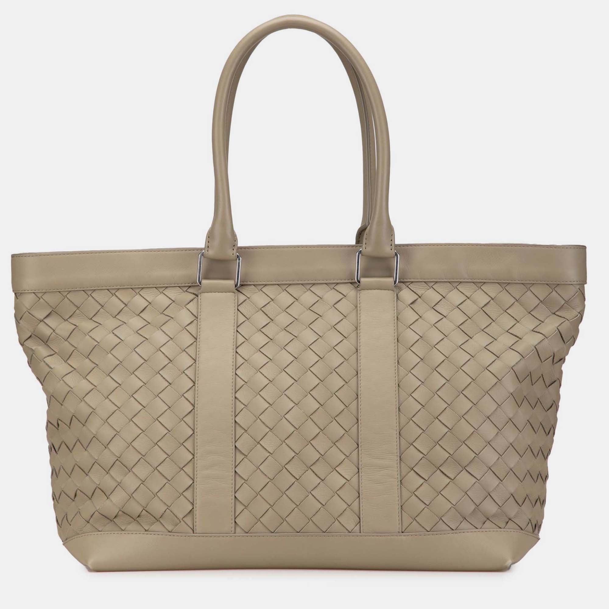 

Bottega Veneta Brown Nappa Intrecciato Tote