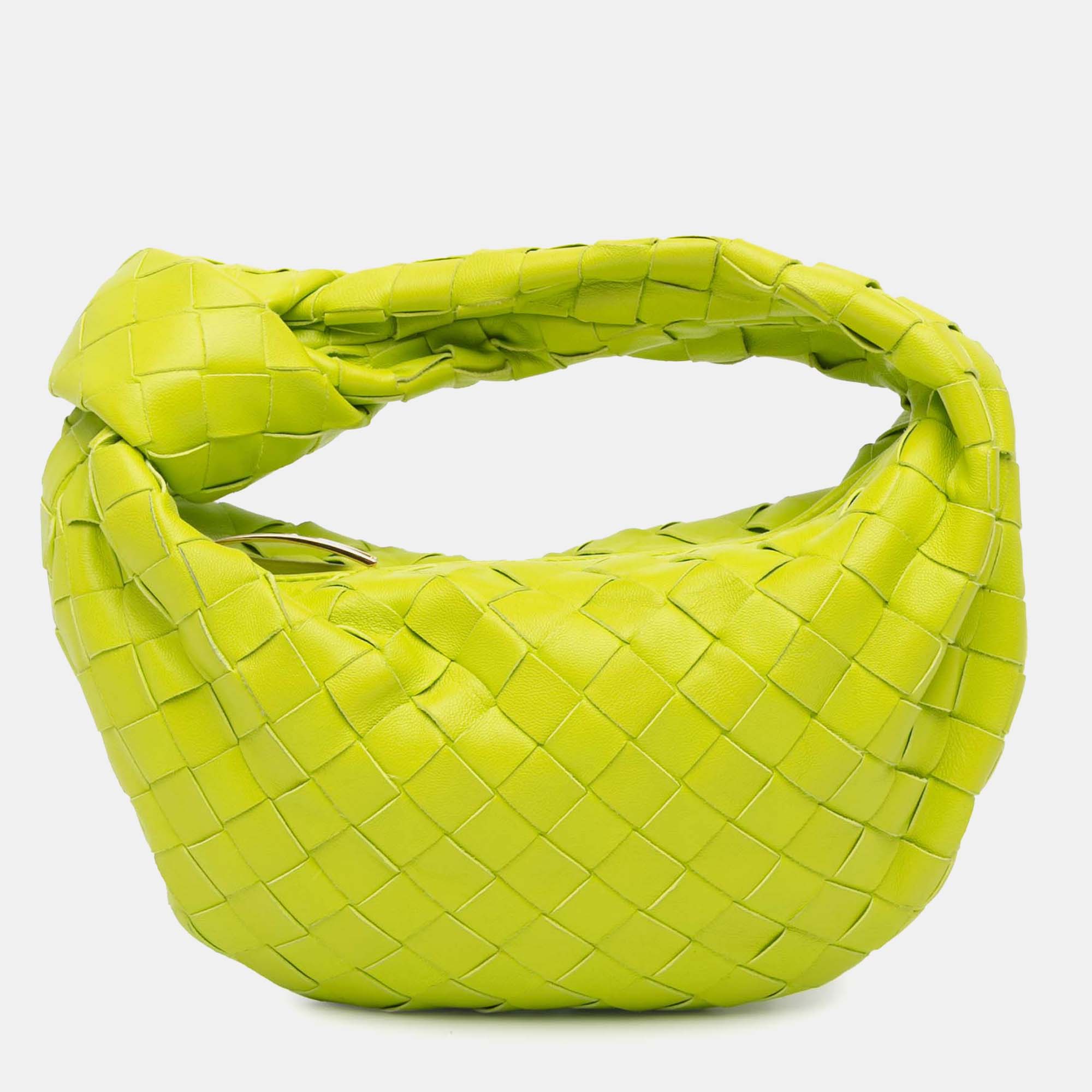 

Bottega Veneta Yellow Mini Nappa Intrecciato Jodie