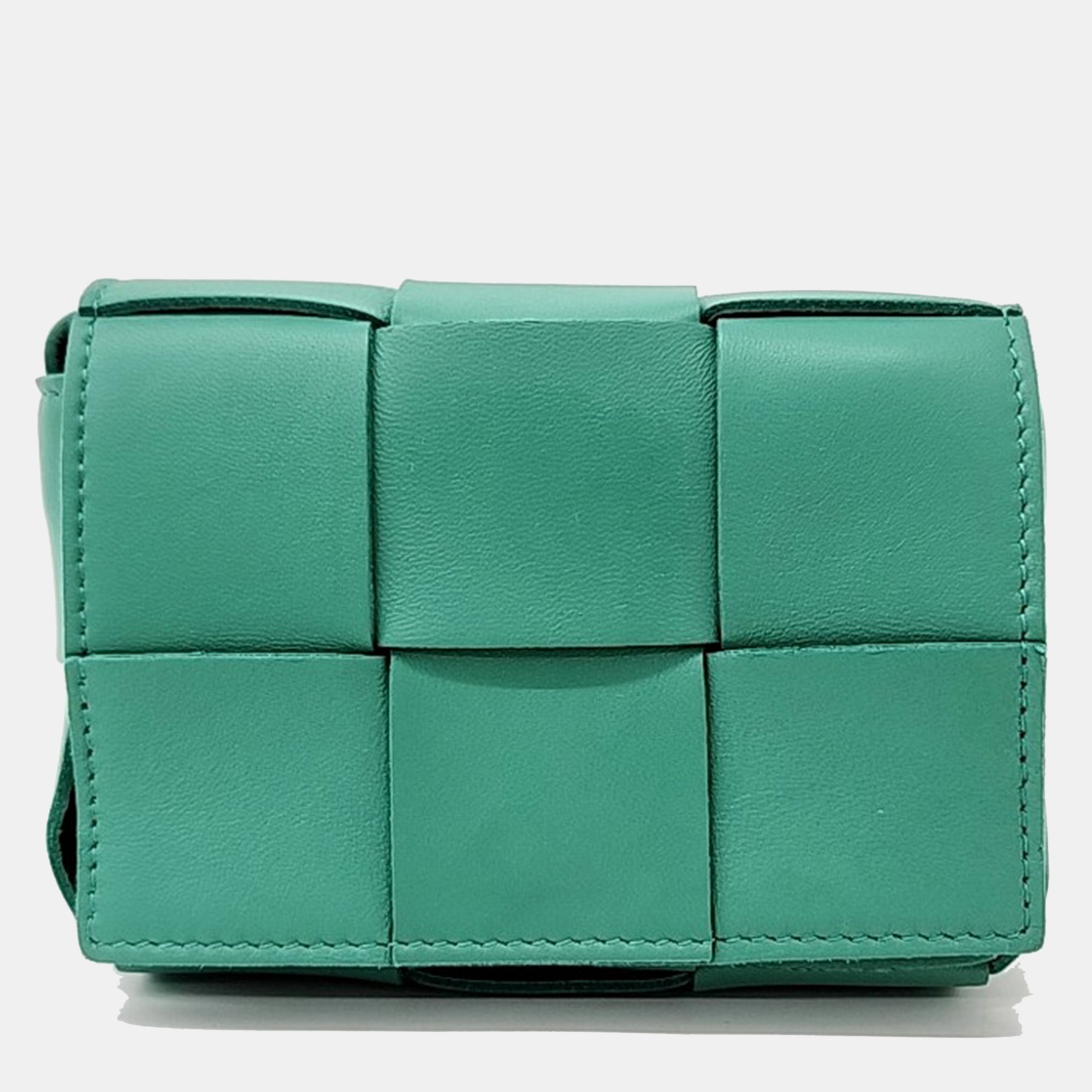 

Bottega Veneta Green Leather Candy Cassette Bag