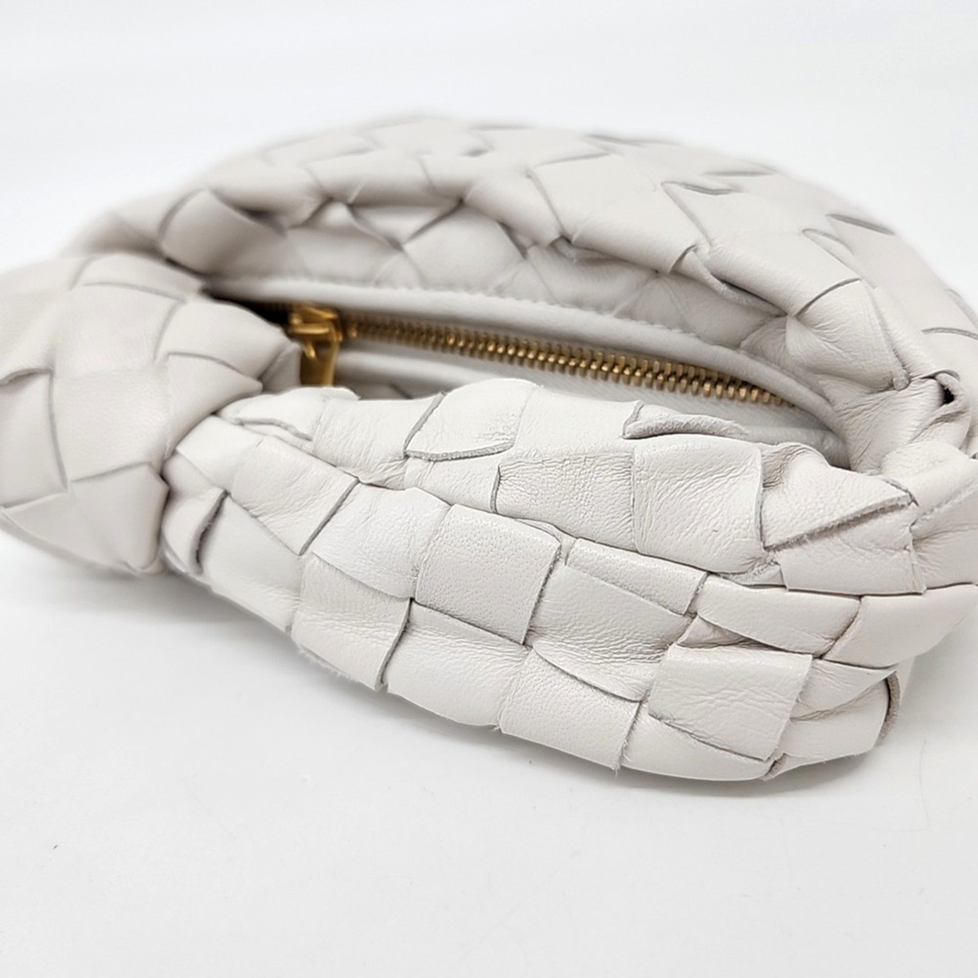 Bottega Veneta White Leather Candy BV Jody bag 