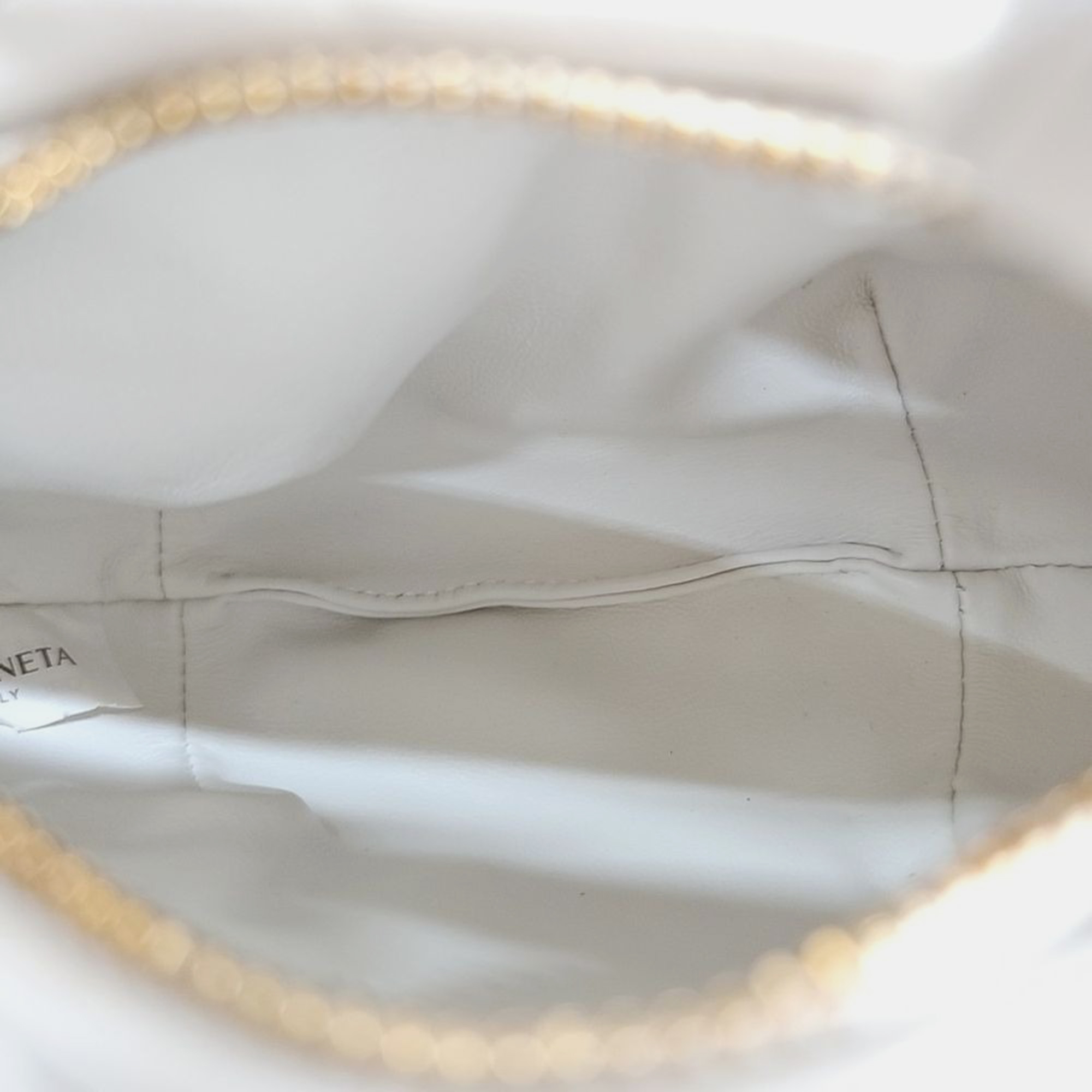 Bottega Veneta White Leather Candy BV Jody bag 