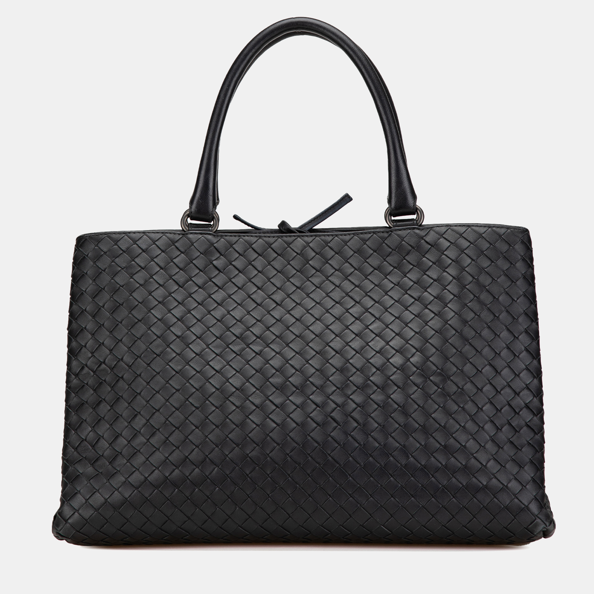 

Bottega Veneta Black Nappa Intrecciato Milano Tote