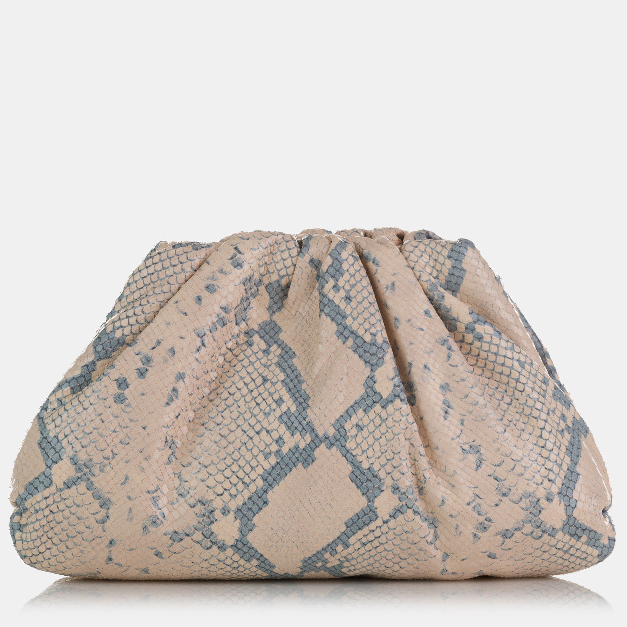 

Bottega Veneta Beige Teen Python Print Goatskin Pouch