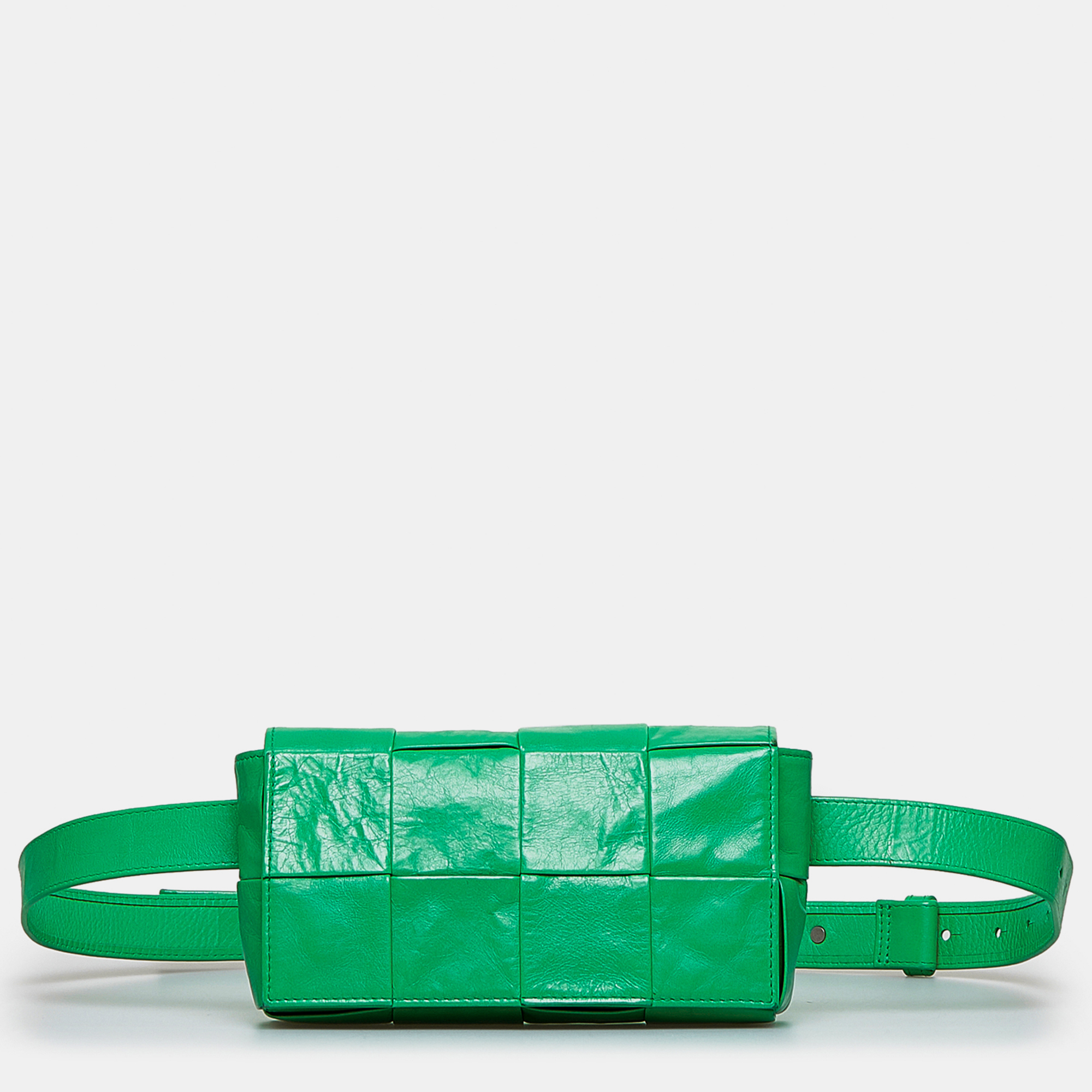 

Bottega Veneta Mini Nappa Intrecciato Cassette Belt Bag, Green