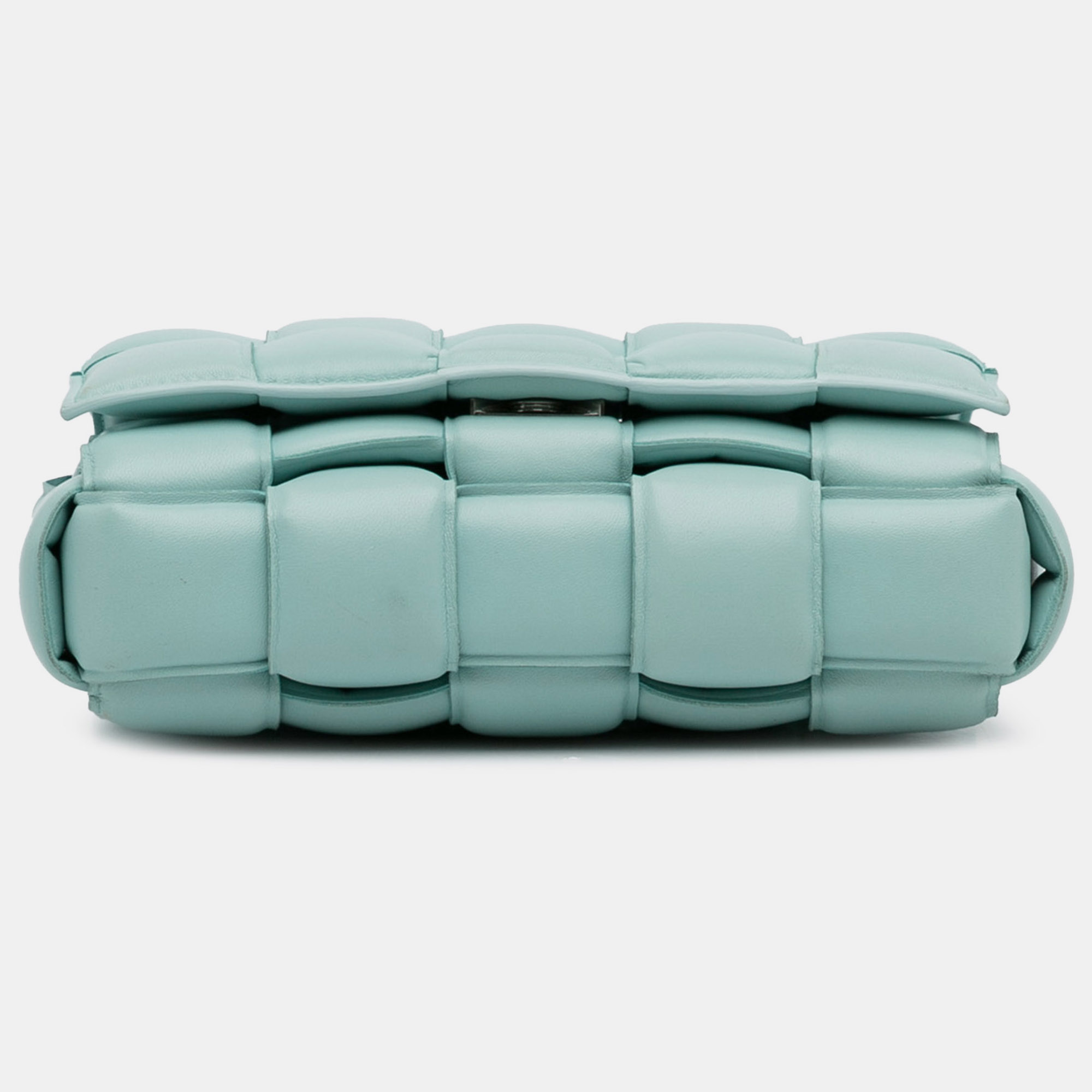 Bottega Veneta Blue Nappa Intrecciato Padded Cassette Crossbody Bag 
