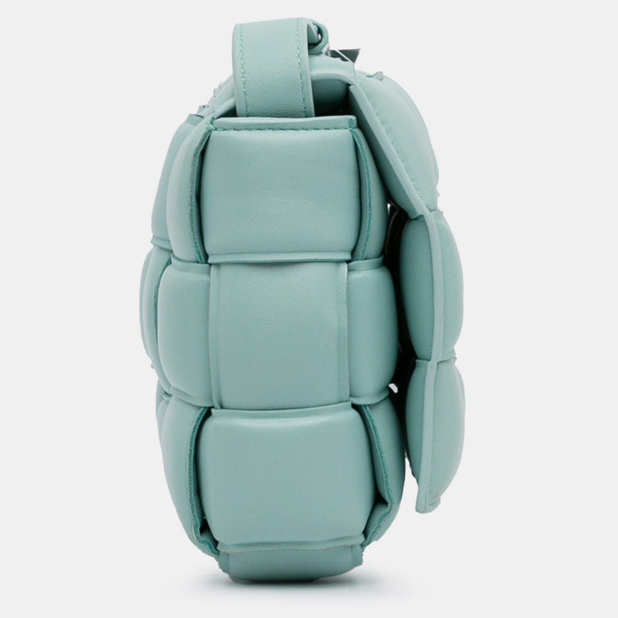 Bottega Veneta Blue Nappa Intrecciato Padded Cassette Crossbody Bag 