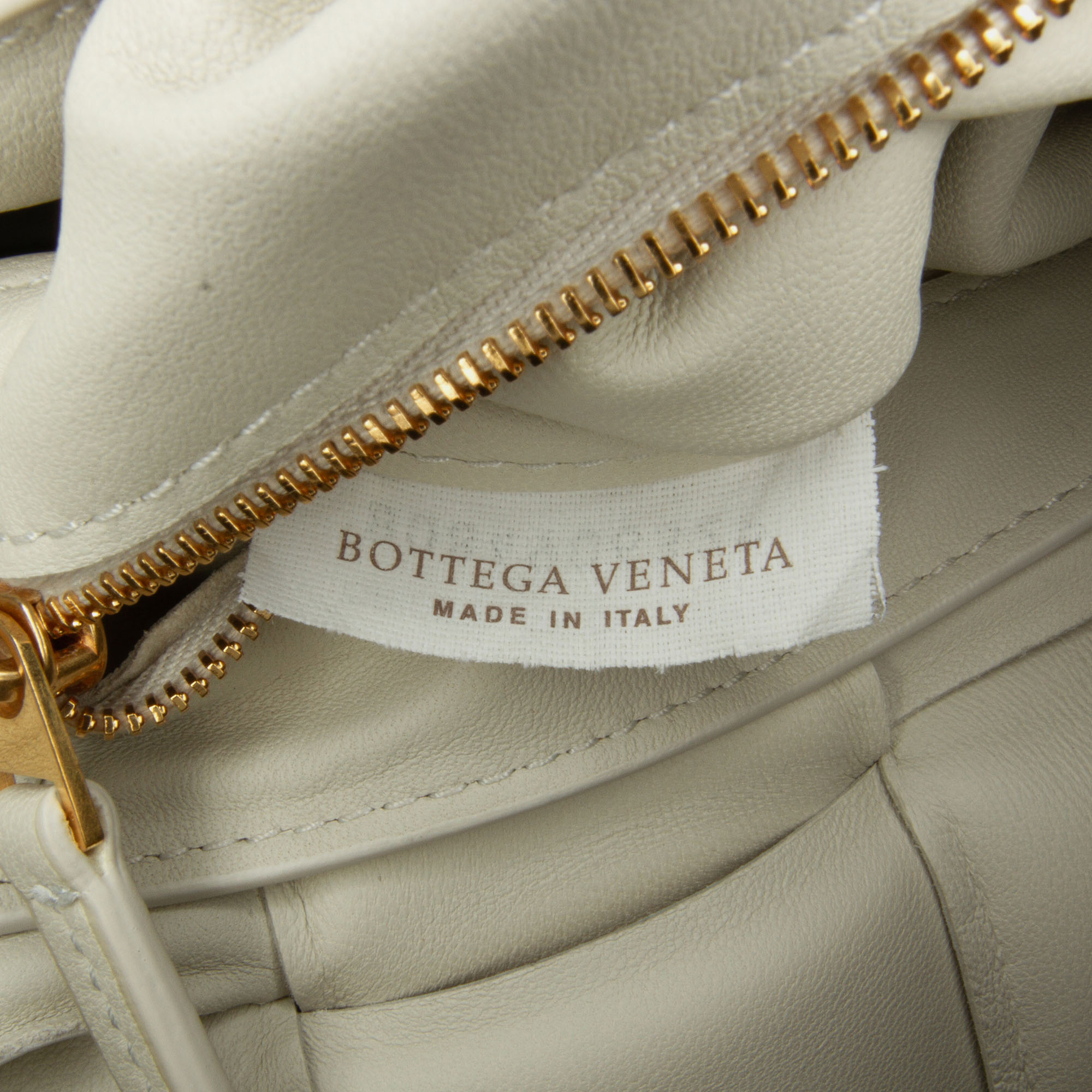 Bottega Veneta White Nappa Intrecciato Padded Cassette Crossbody 