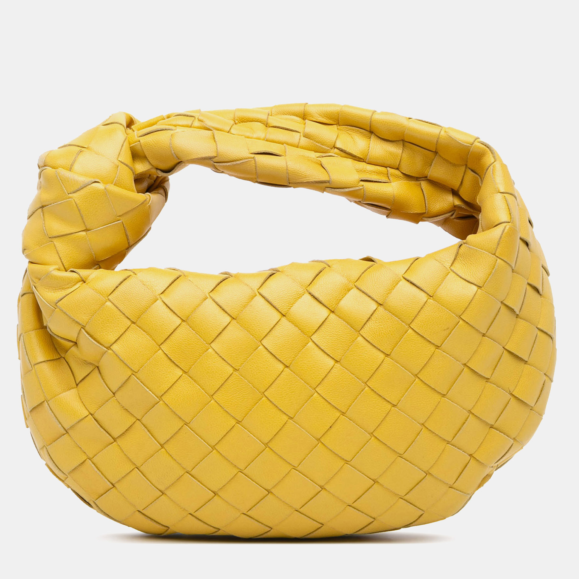 

Bottega Veneta Yellow Mini Nappa Intrecciato Jodie