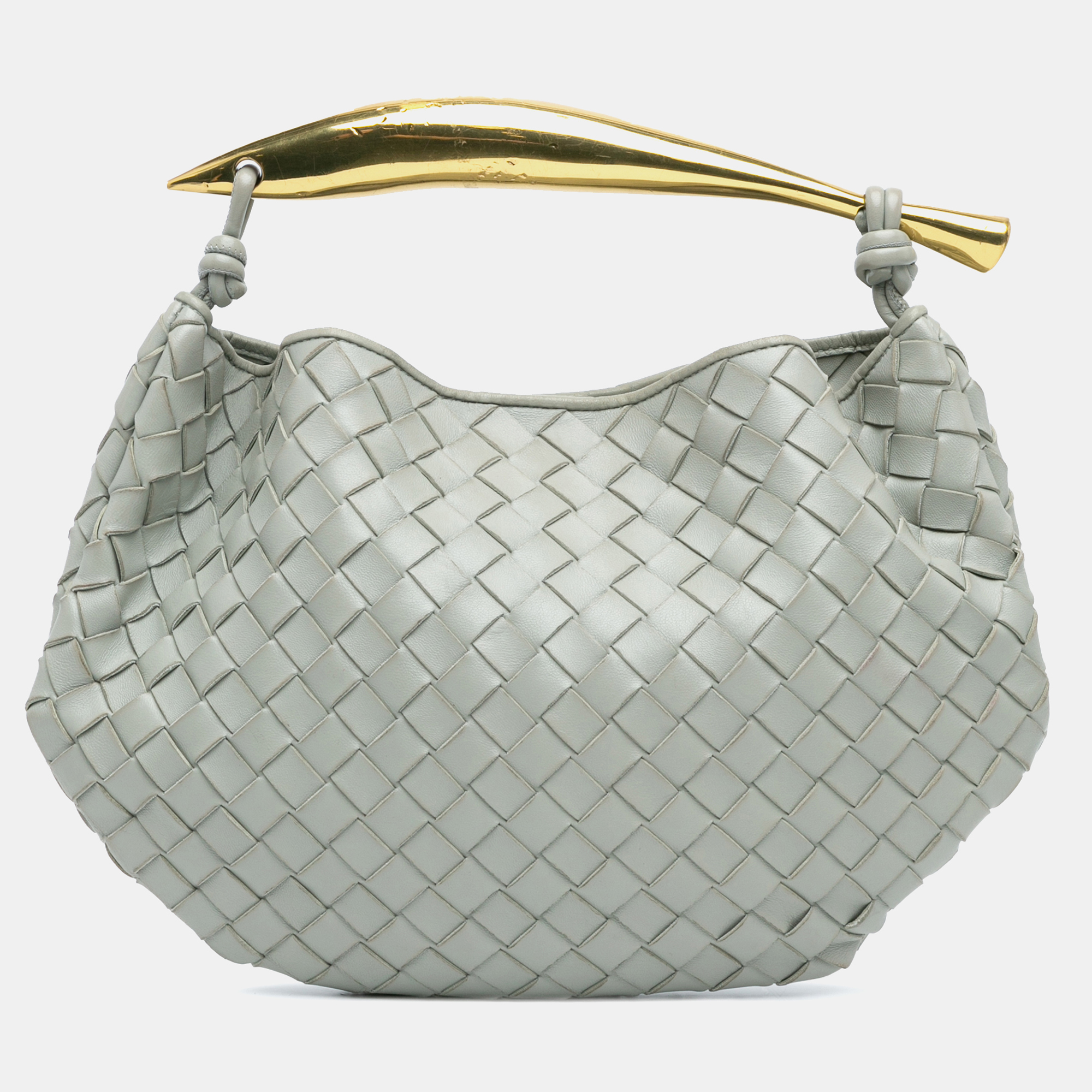 

Bottega Veneta Grey Lambskin Intrecciato Sardine