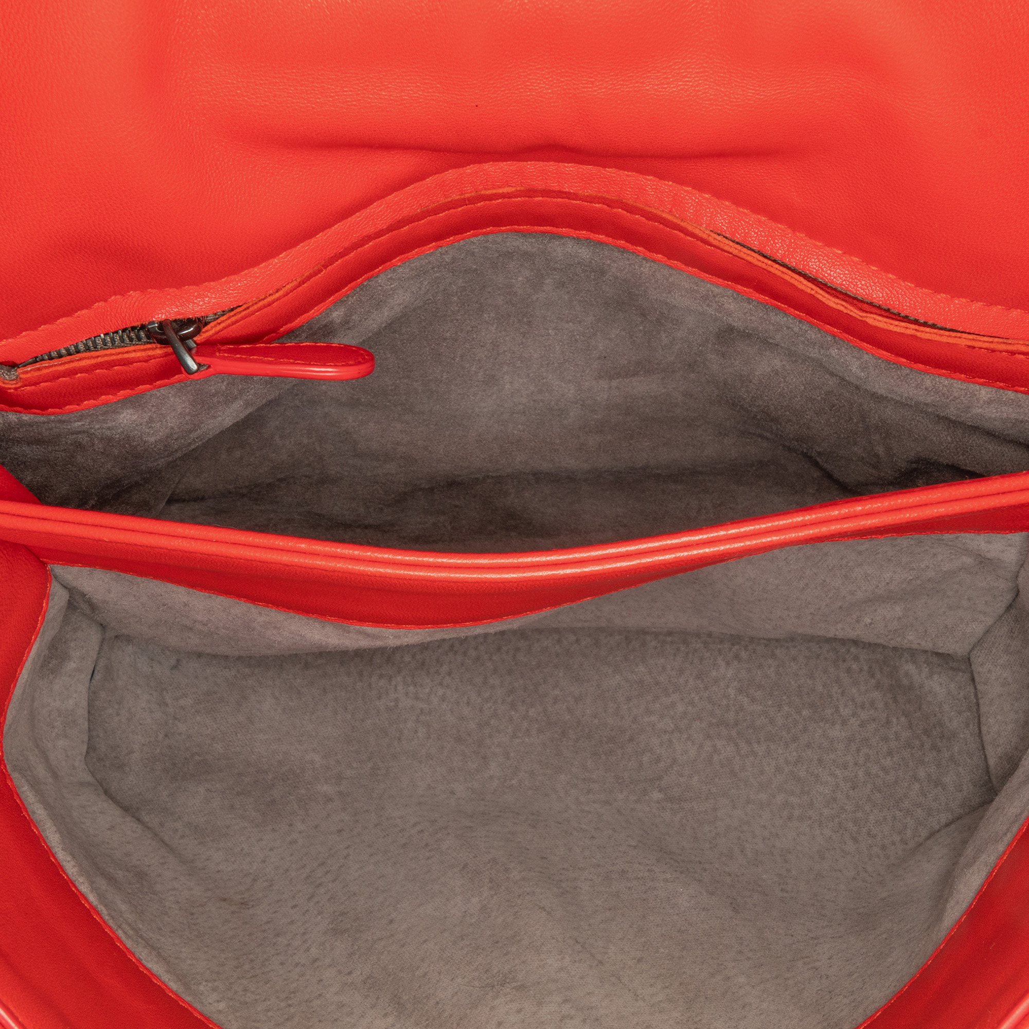 Bottega Veneta Red Small Nappa Intrecciato Olimpia 