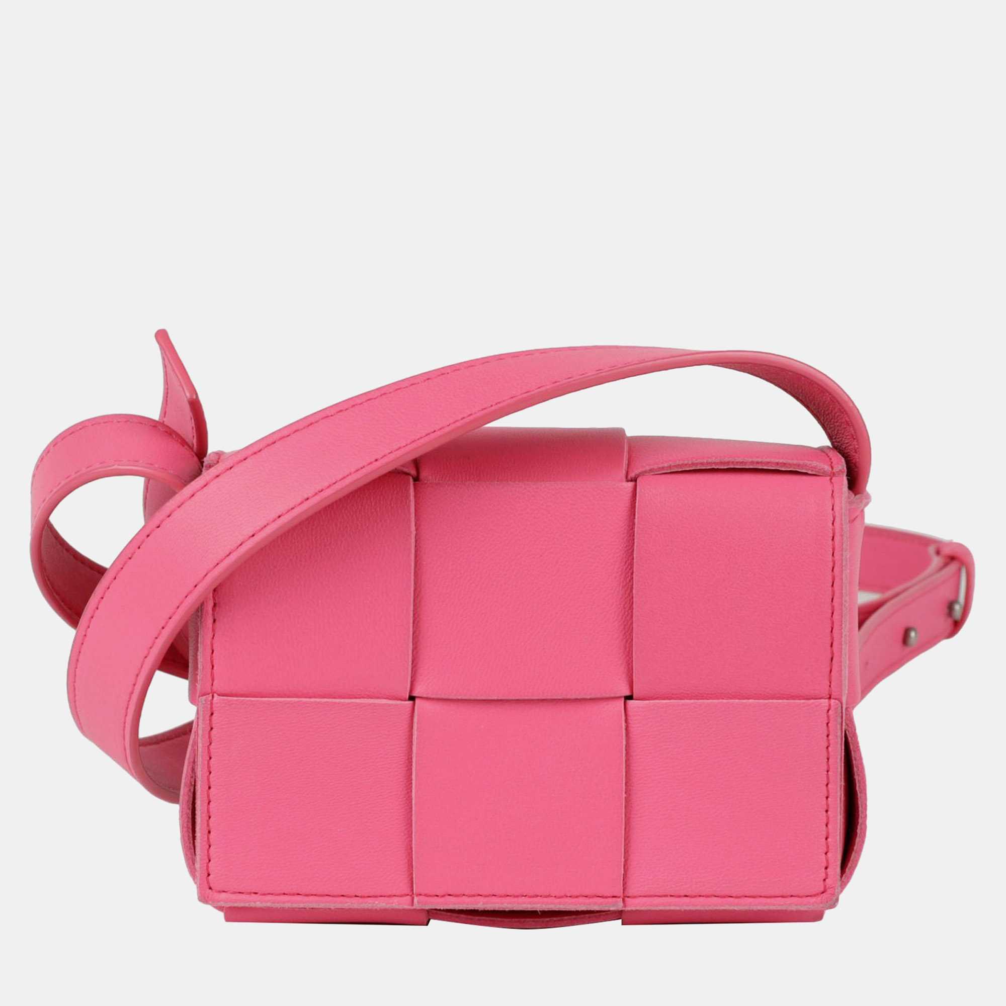 

Gucci Red Leather GG Marmont Small Top Handle Bag, Pink