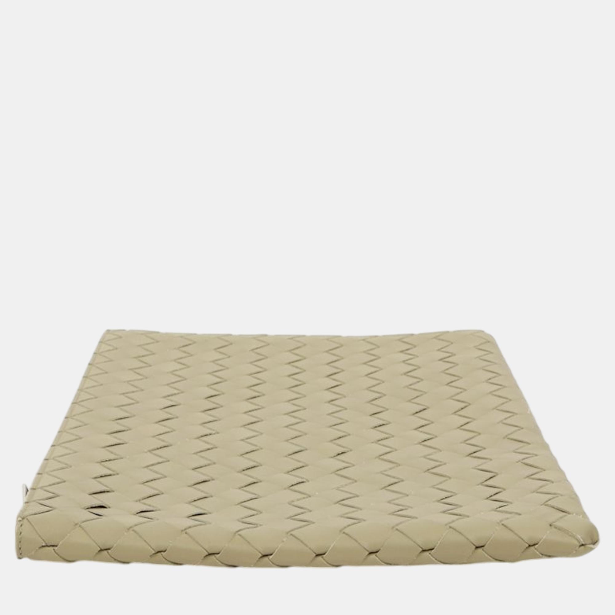 Bottega Veneta Intrecciato Half Zipper Pouch 