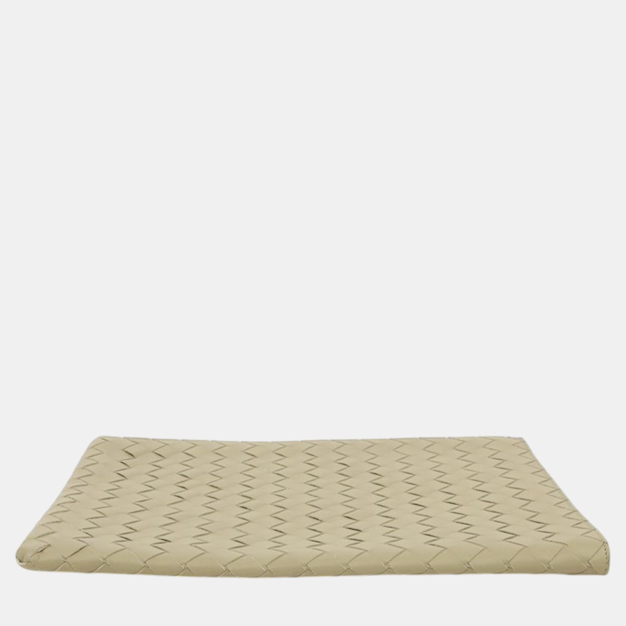 Bottega Veneta Intrecciato Half Zipper Pouch 