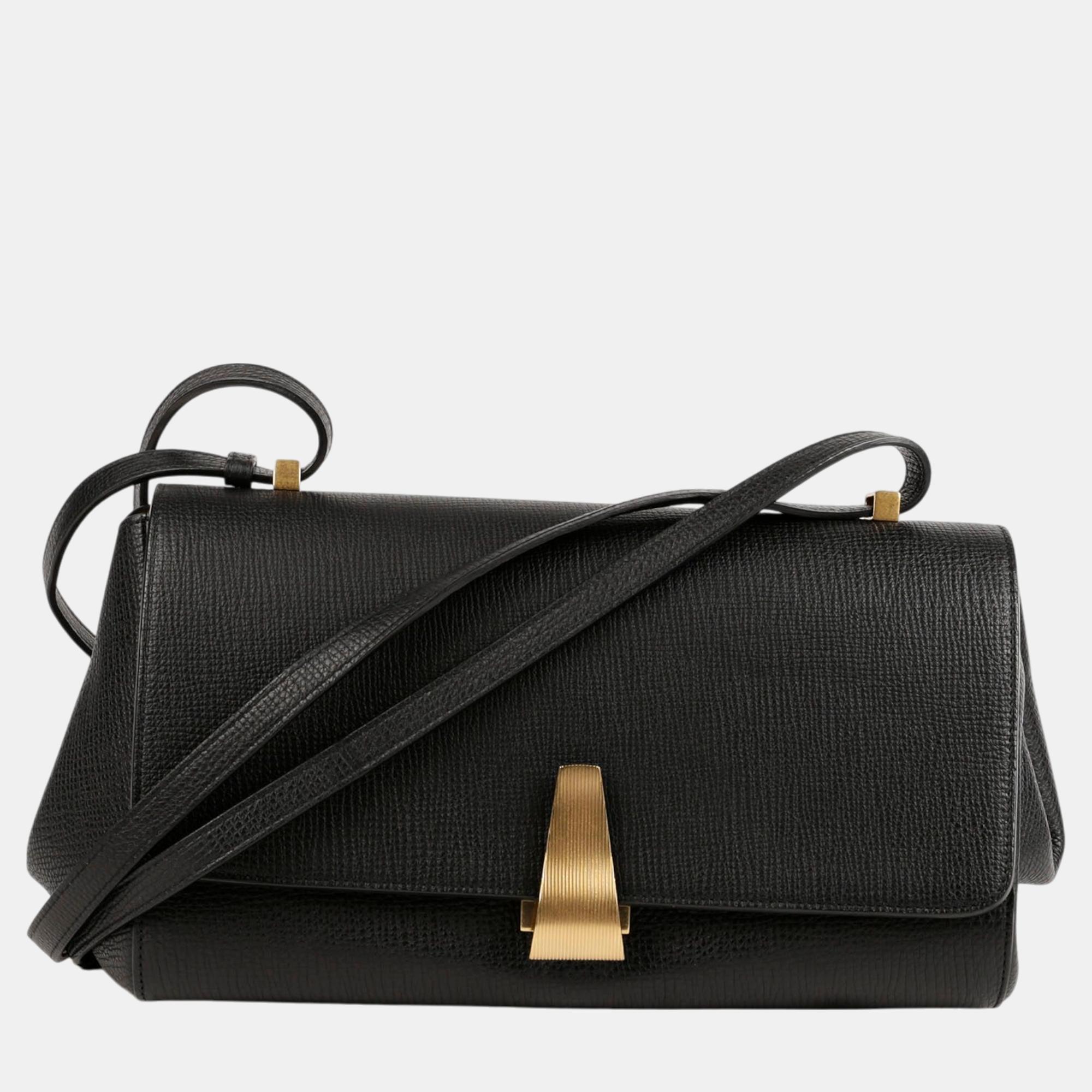 

Bottega Veneta BV Black Leather Angle Shoulder Bag