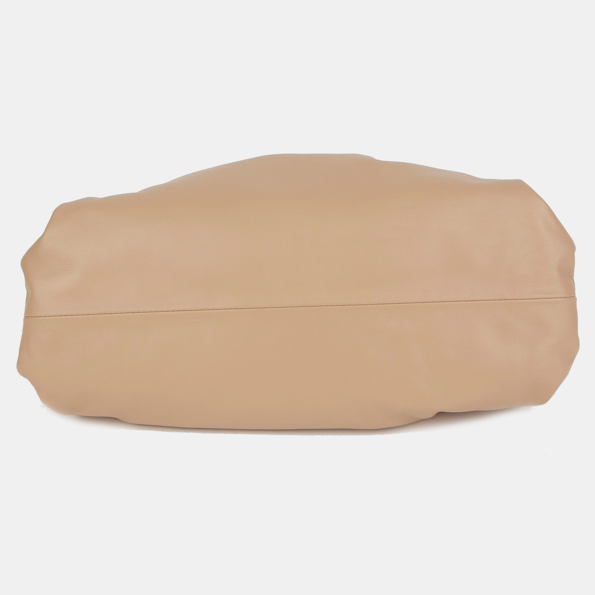 Bottega Veneta Beige Leather Shirring Shoulder Pouch Bag 