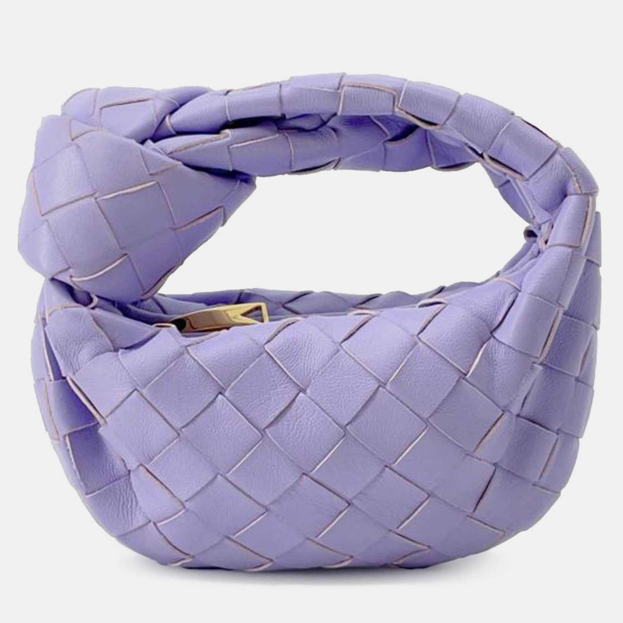 

Bottega Veneta Purple Candy Nappa Intrecciato Jodie Handbag