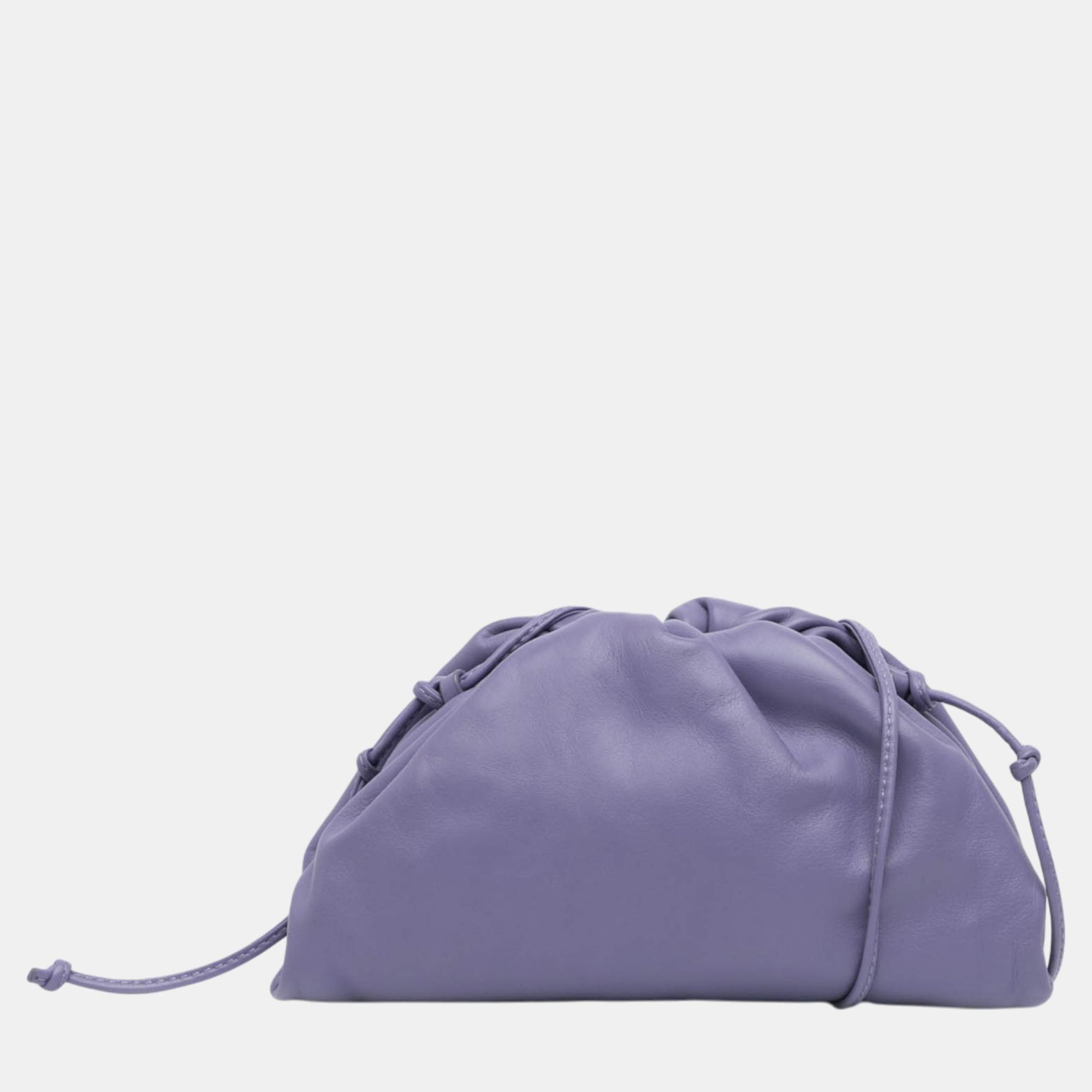 

Bottega Veneta Purple Lambskin The Mini Pouch