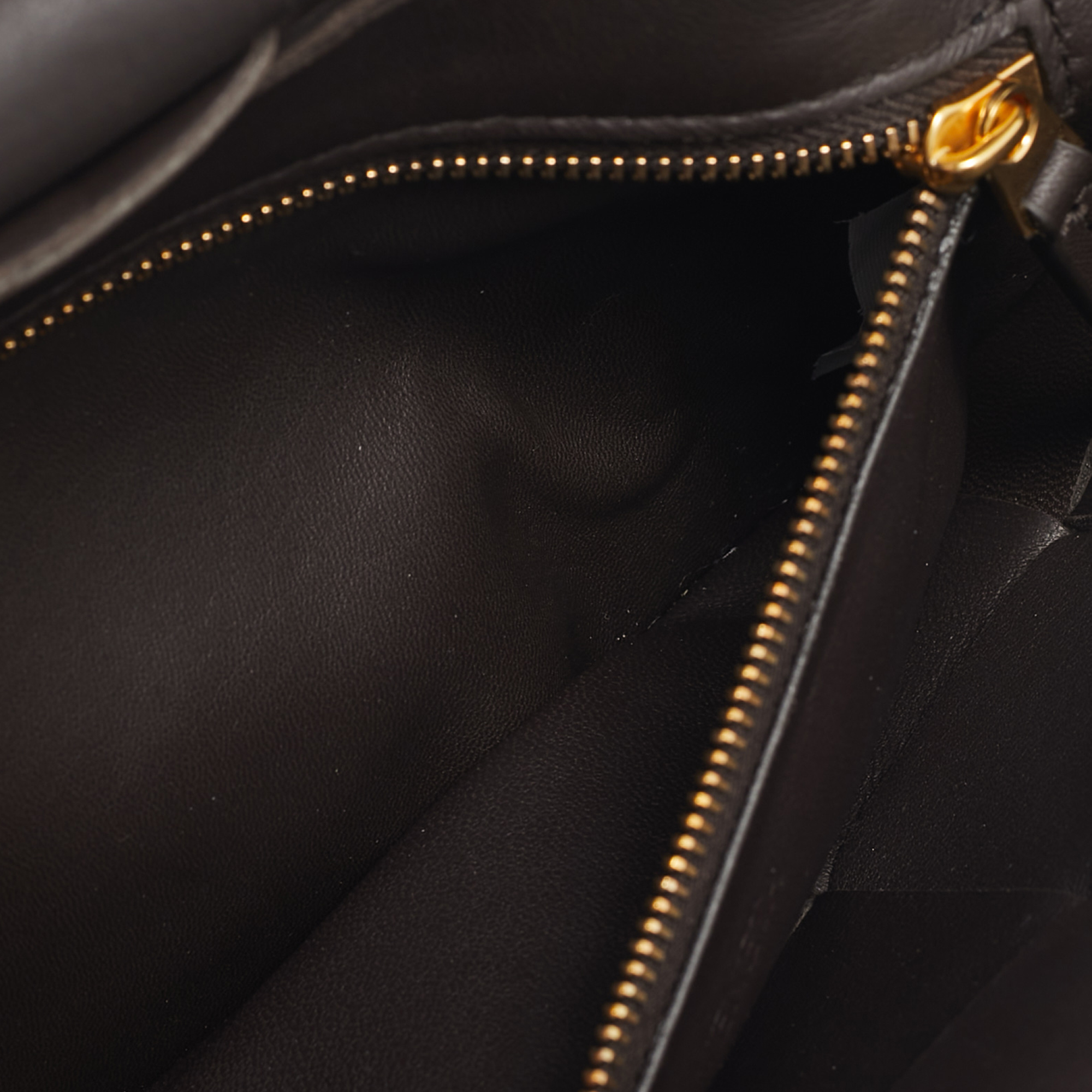 Bottega Veneta Cacao Brown Intreccio Leather Cassette Shoulder Bag 
