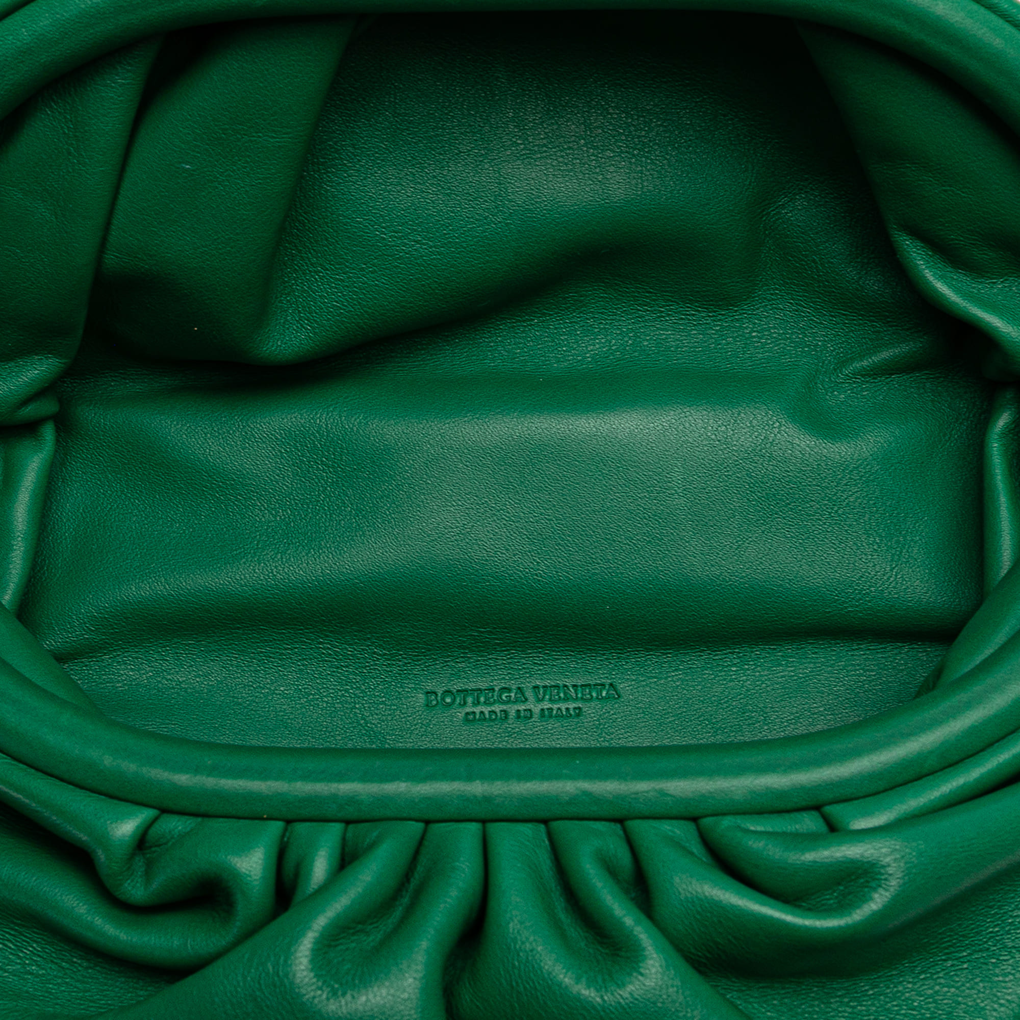 Bottega Veneta Green Lambskin Belt Chain Pouch 