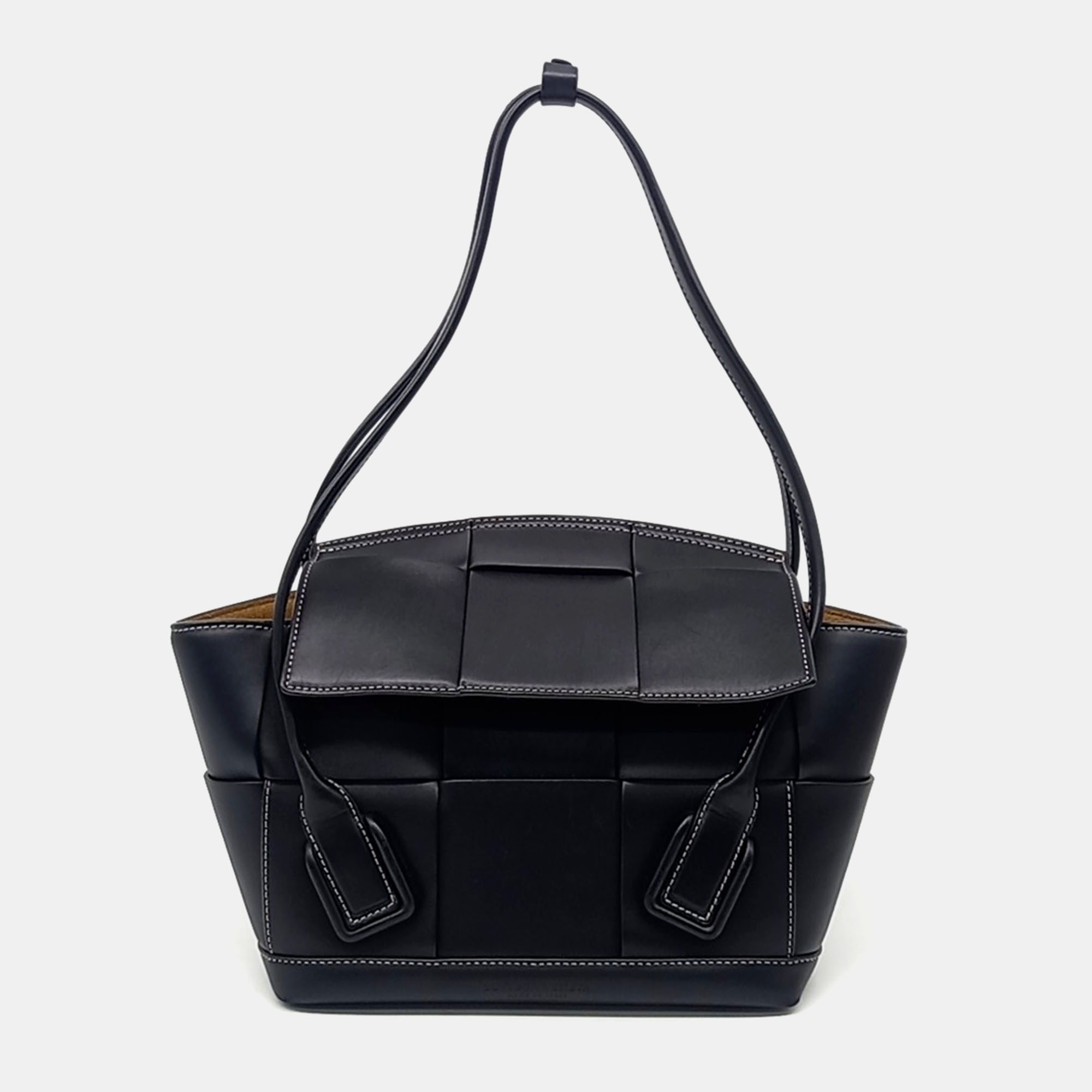 

Bottega Veneta Black Leather Arco Small bag