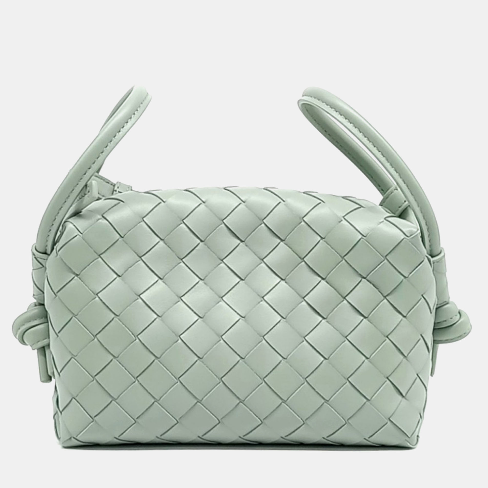 

Bottega Veneta Green Leather Handle Loop Bag