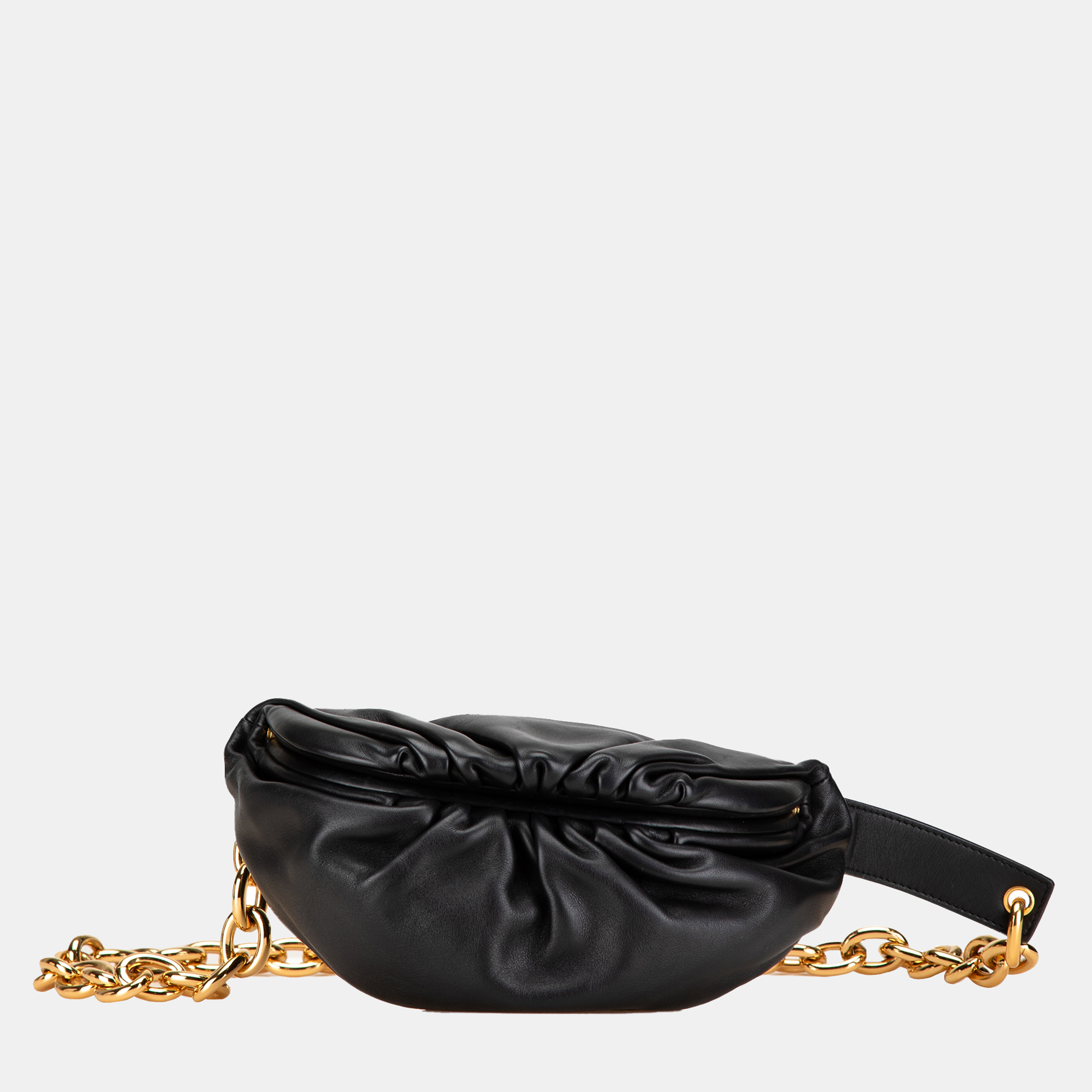 

Bottega Veneta Lambskin Belt Chain Pouch, Black