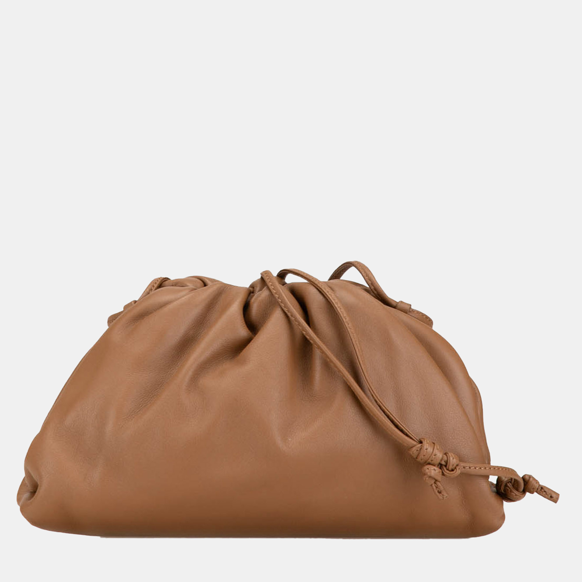 

Bottega Veneta Brown Lambskin The Mini Pouch