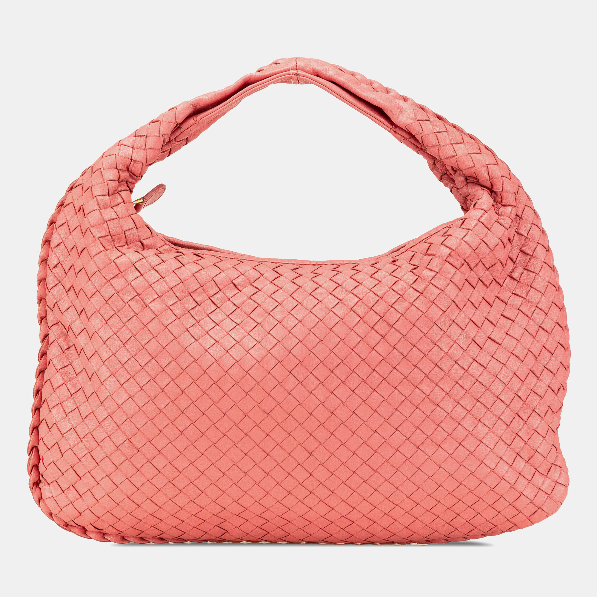 

Bottega Veneta Pink Small Nappa Intrecciato Veneta Hobo Bag